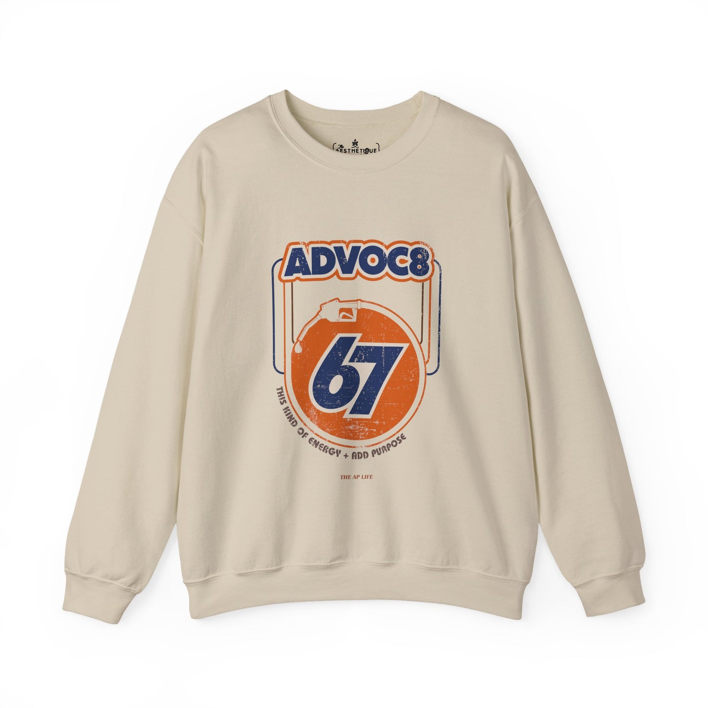 Advoc8 - 67 - This Kind of Energy + Add Purpose - Unisex Heavy Blend™ Crewneck Sweatshirt