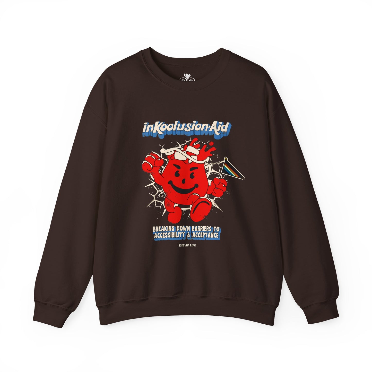 InKoolusion Aid - Breaking Down Barriers to Accessibility & Acceptance - Adult Unisex Heavy Blend™ Crewneck Sweatshirt