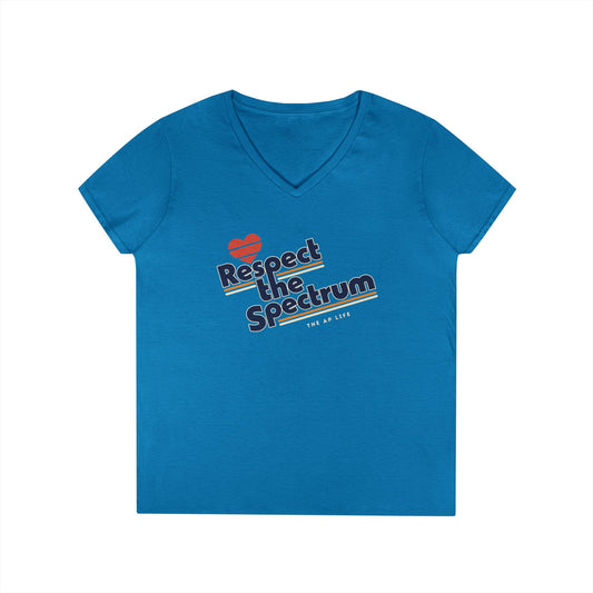 Respect the Spectrum - Women's V-Neck T-Shirt