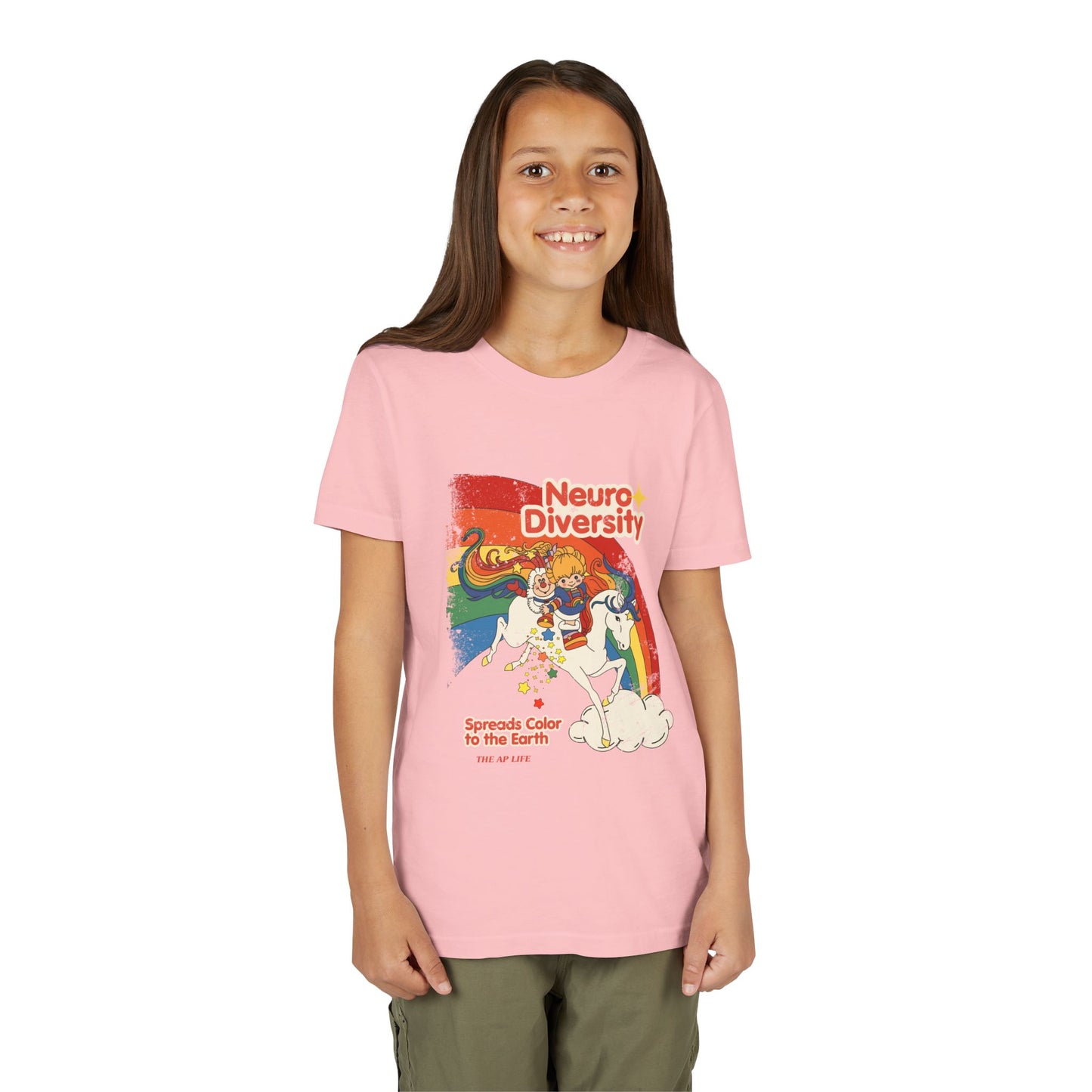 Neurodiversity Spreads Color to the Earth - Youth Unisex Short Sleeve Tee