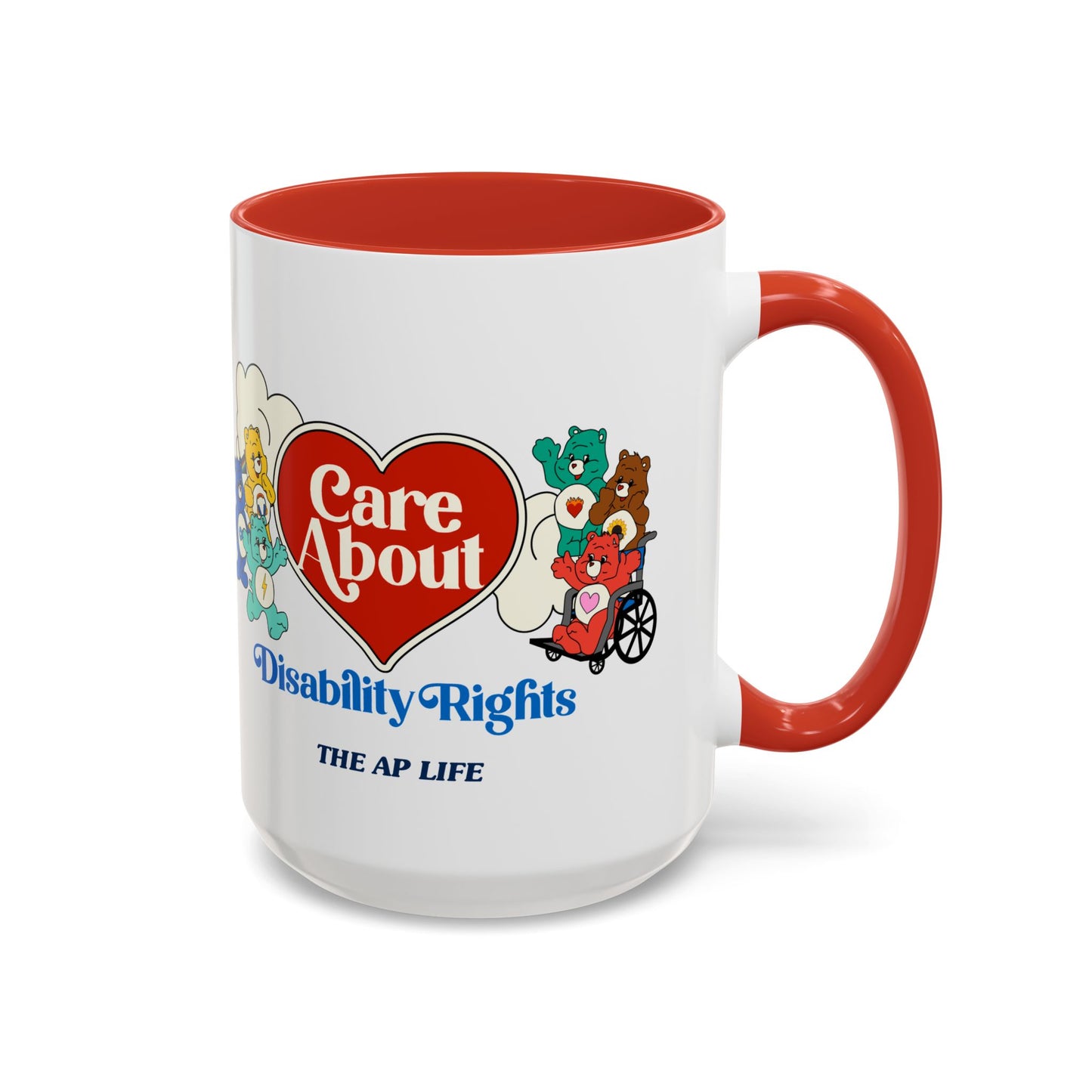 Care About Physical Disabilities - Disability Rights - Accent Coffee Mug (11, 15oz)