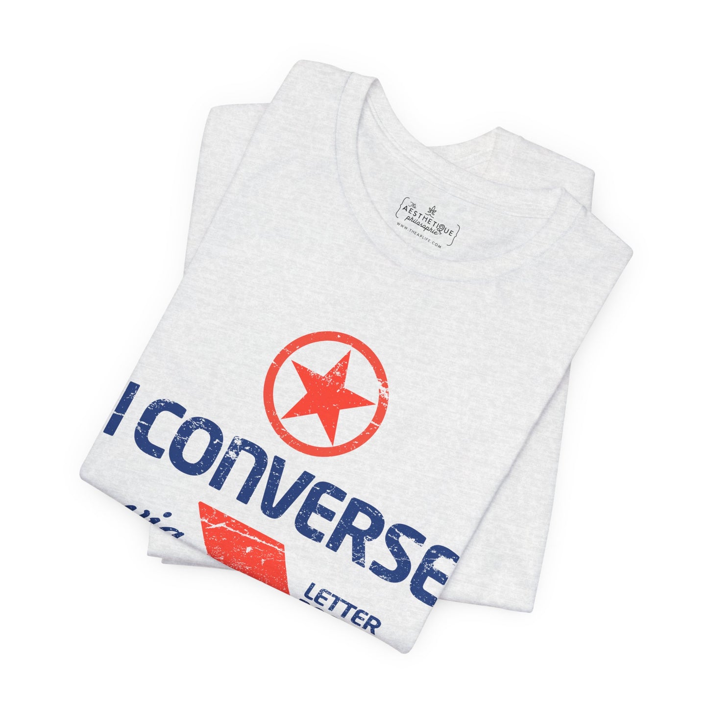 I Converse Via Letterboard - Unisex Jersey Short Sleeve Tee