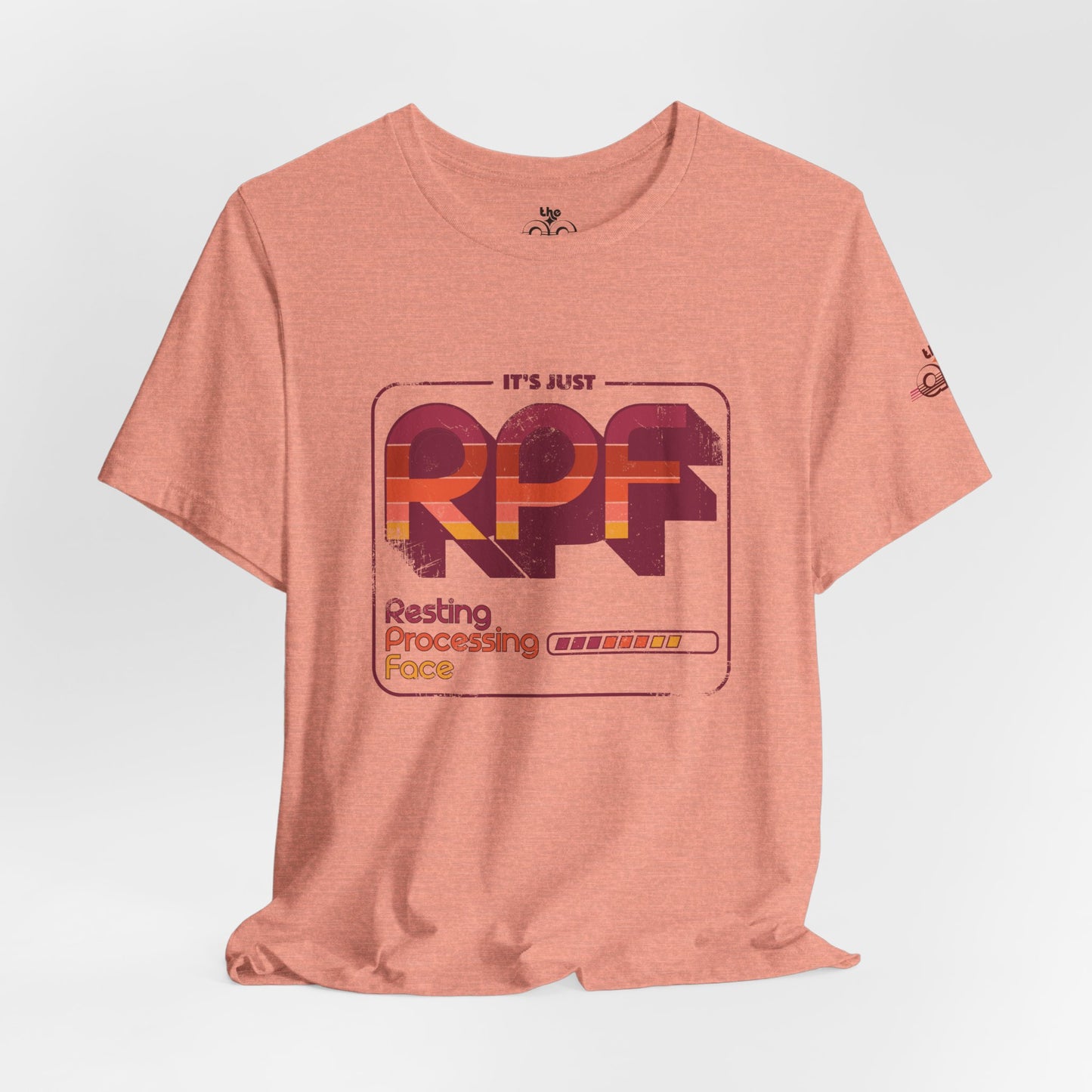 It's Just RPF - Resting Processing Face - Adult Unisex Jersey Short Sleeve Tee