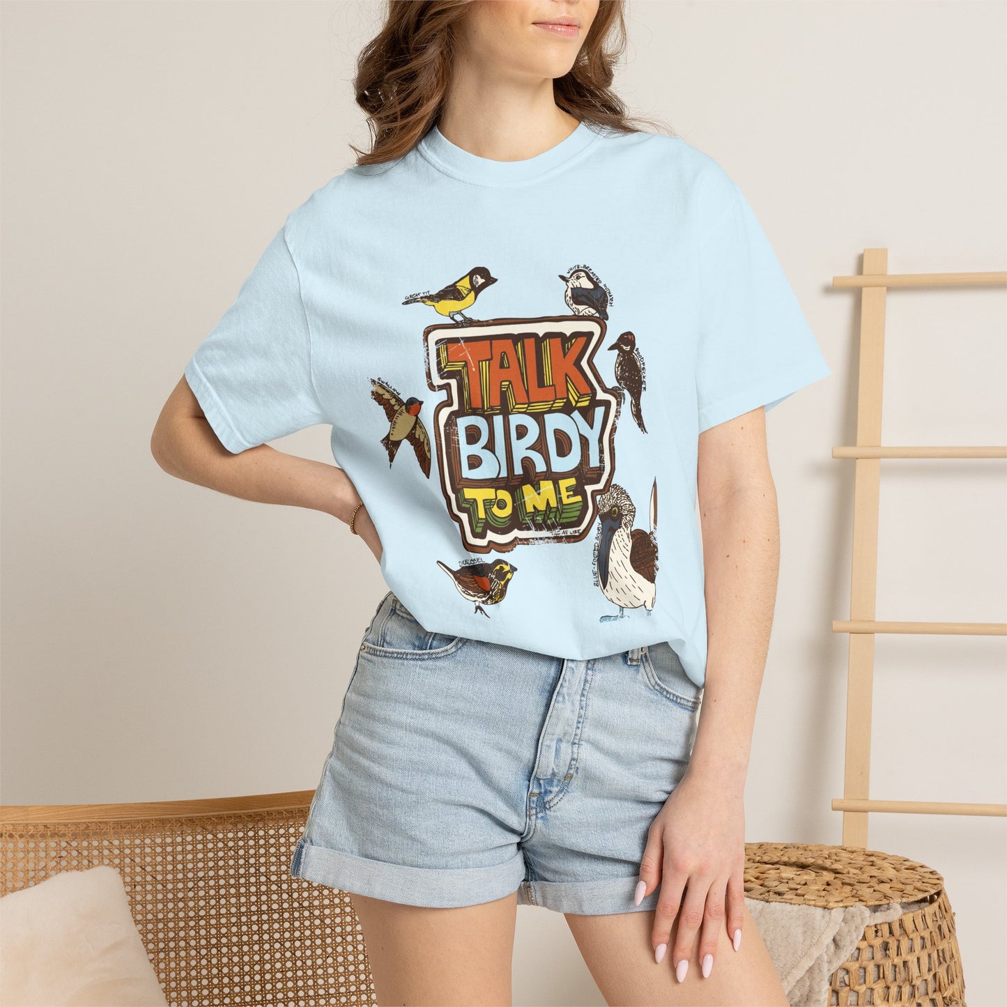 Talk Birdy to Me - Adult Unisex Garment-Dyed T-shirt
