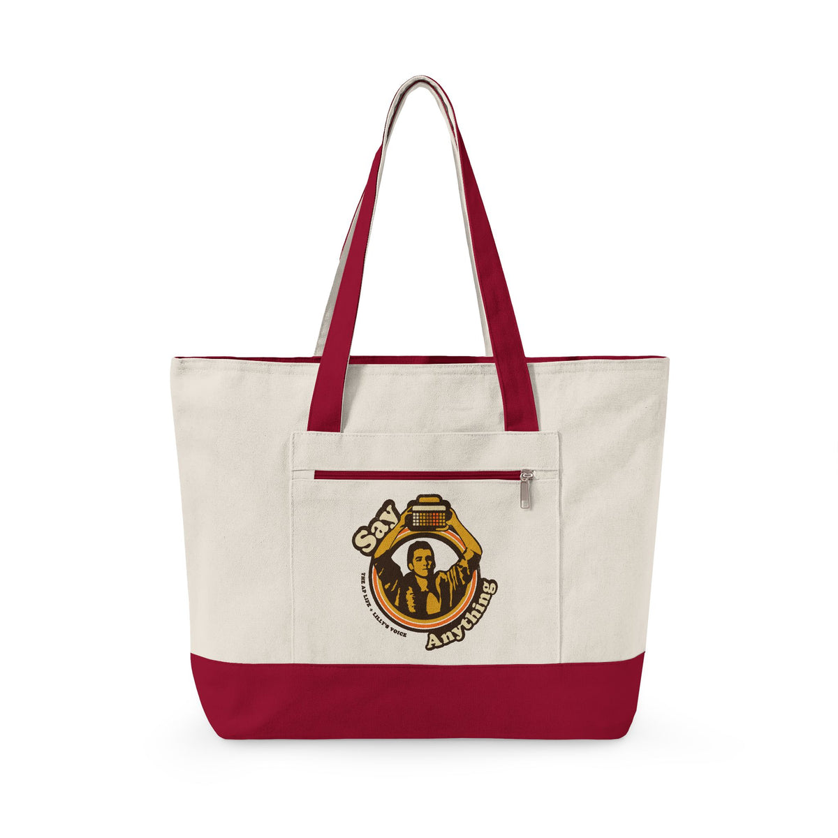 Say Anything - AAC - Lilly's Voice + The AP Life Collab - Zippered Canvas Tote