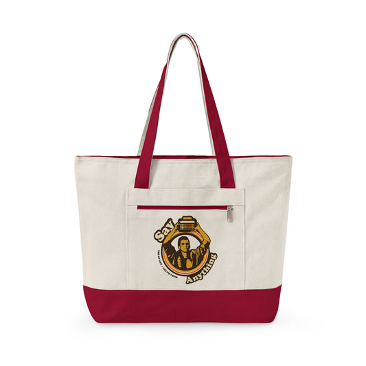 Say Anything - AAC - Lilly's Voice + The AP Life Collab - Zippered Canvas Tote