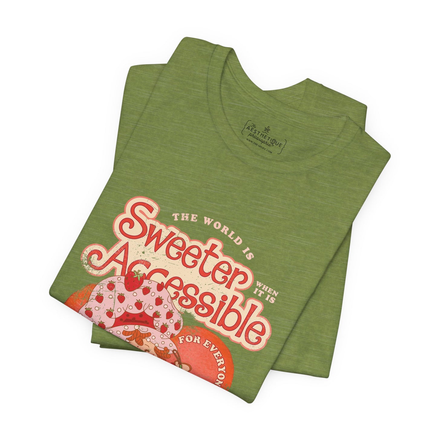 The World is Sweeter when it is Accessible for Everyone - Adult Unisex Jersey Short Sleeve Tee