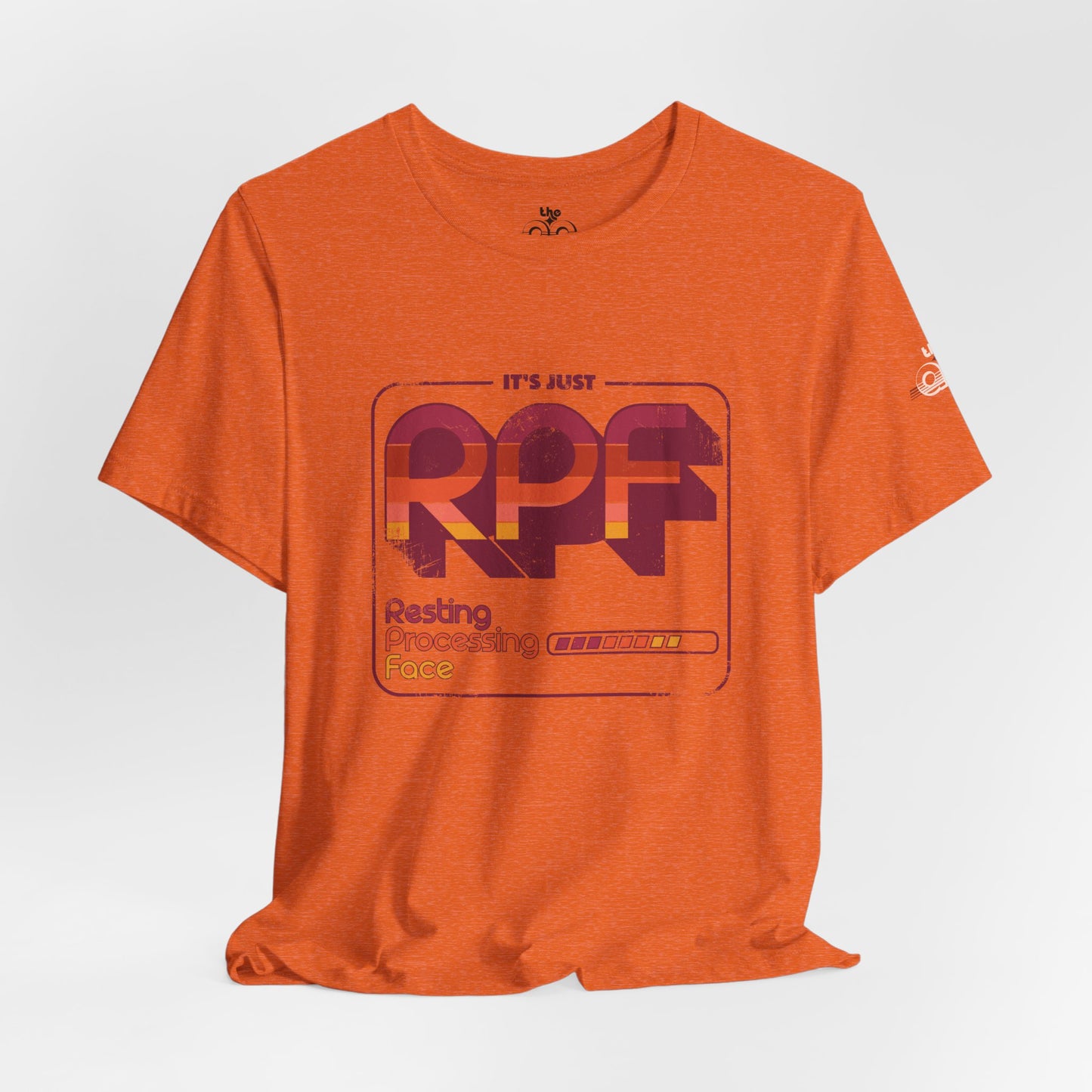 It's Just RPF - Resting Processing Face - Adult Unisex Jersey Short Sleeve Tee