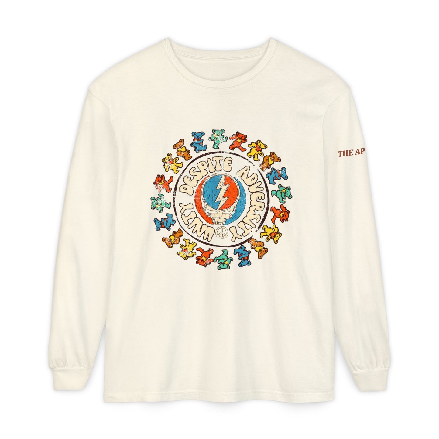 Unity Despite Adversity - Unisex Garment-dyed Long Sleeve T-Shirt