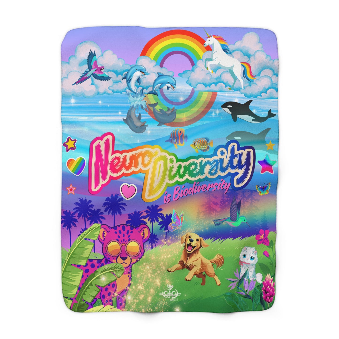 Neurodiversity is Biodiversity - Sherpa Fleece Blanket