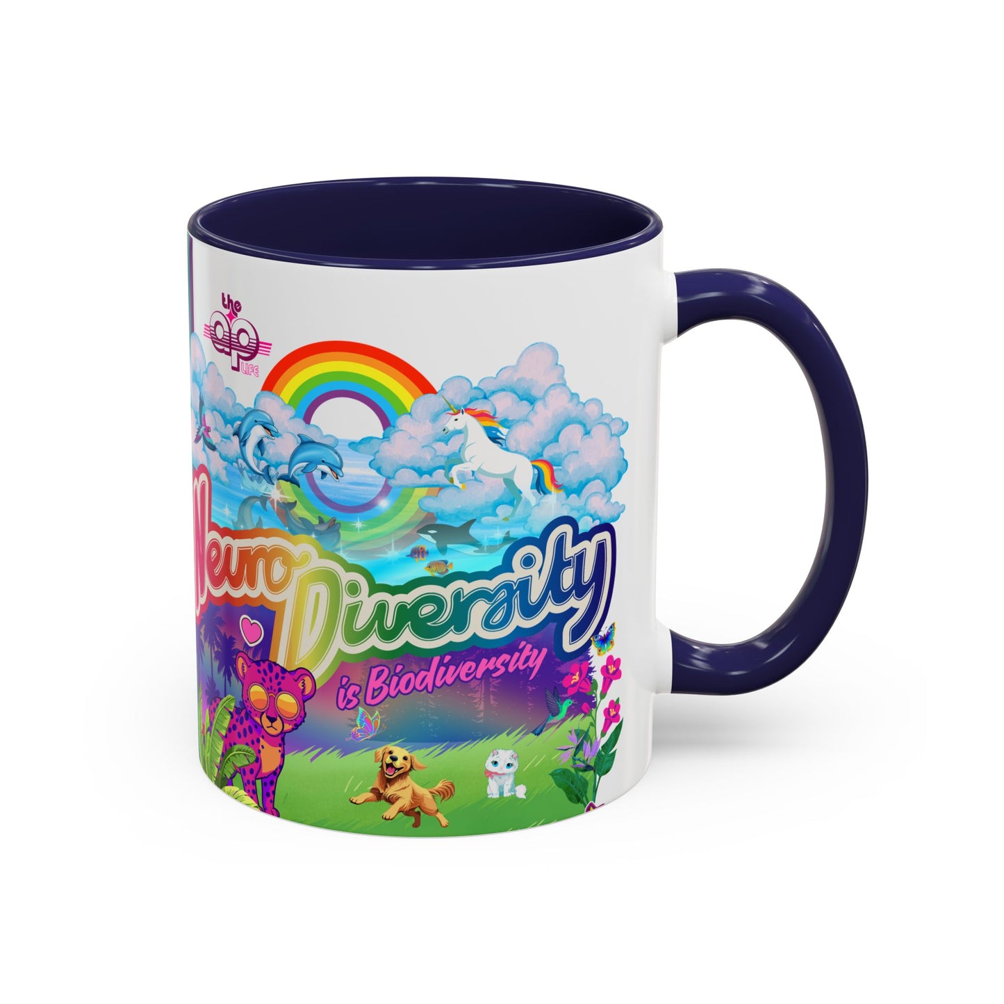 Neurodiversity is Biodiversity - Accent Coffee Mug (11, 15oz)