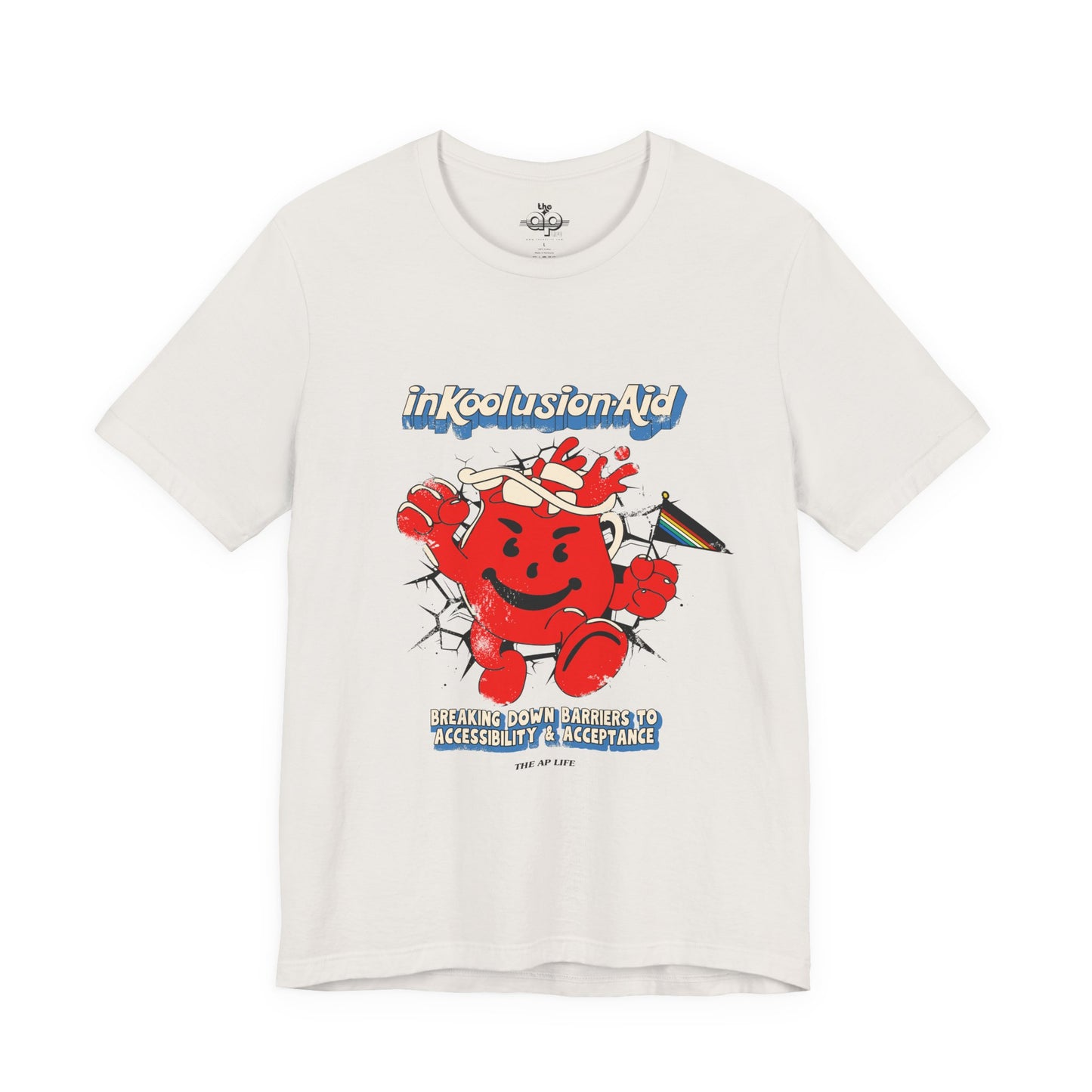 InKoolusion Aid - Breaking Down Barriers to Accessibility & Acceptance - Disability Rights - Adult Unisex Jersey Short Sleeve Tee