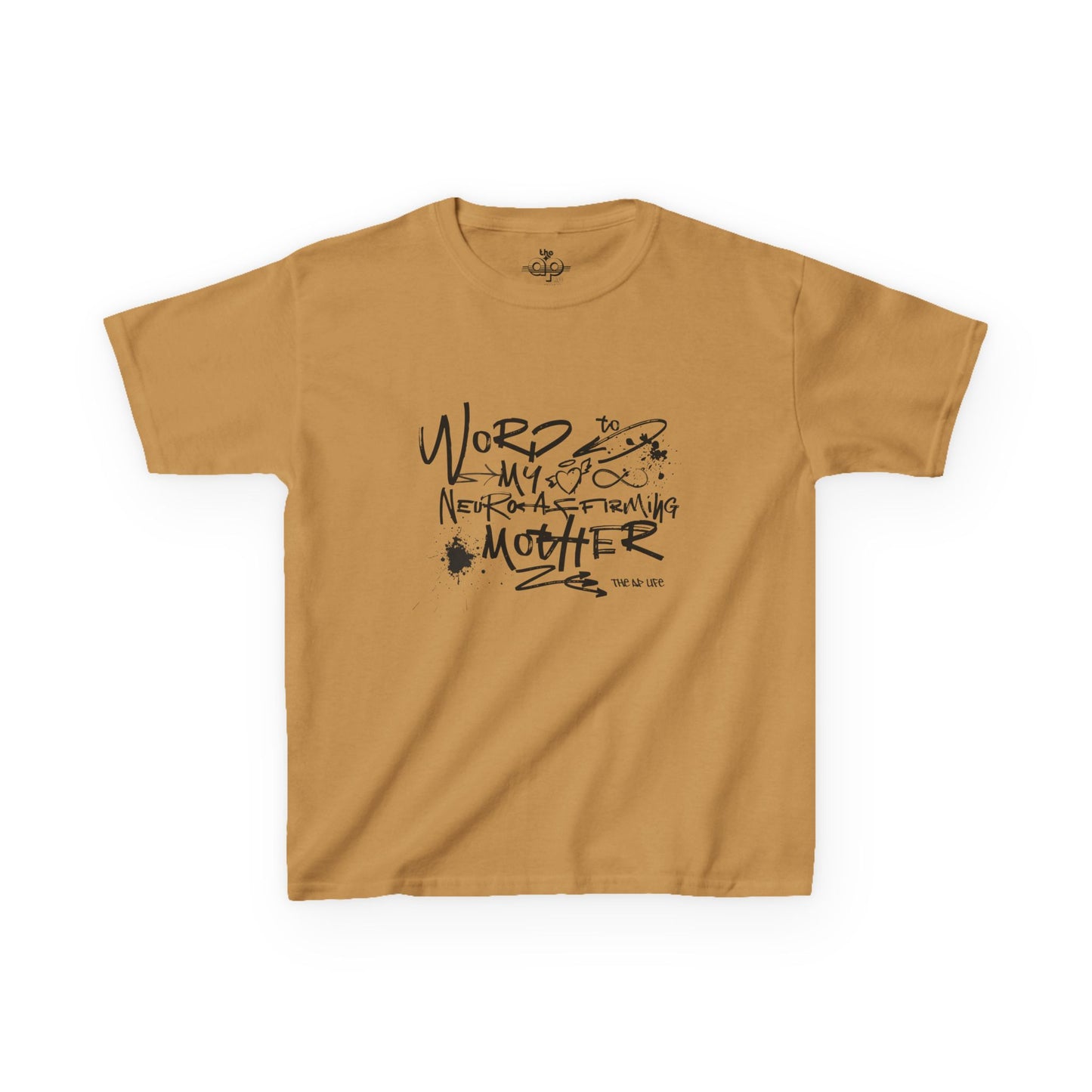 Word to My Neuro-Affirming Mother - Kids Oversized Heavy Cotton™ Tee