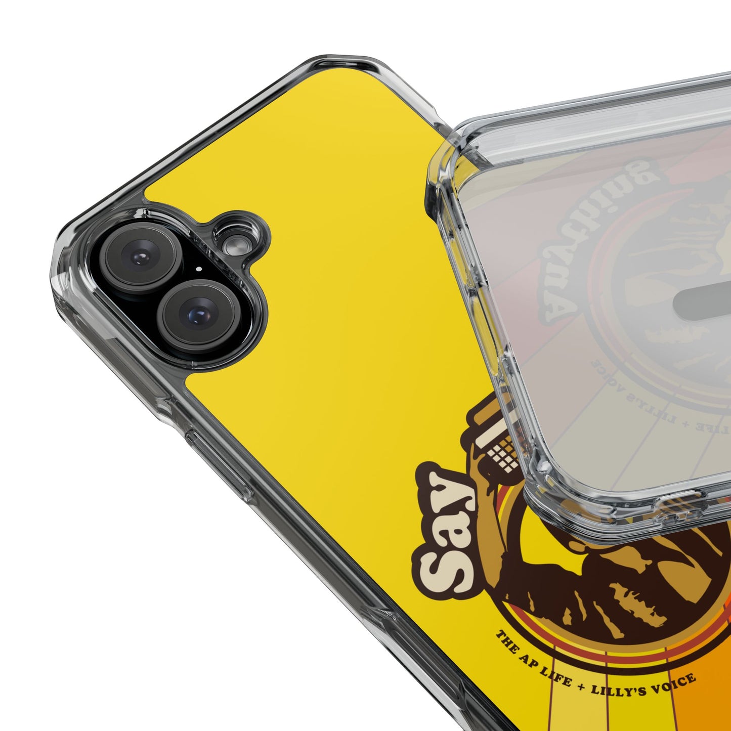Say Anything - AAC - Lilly's Voice + The AP Life Collab - MagSafe® Clear Impact Case for iPhone