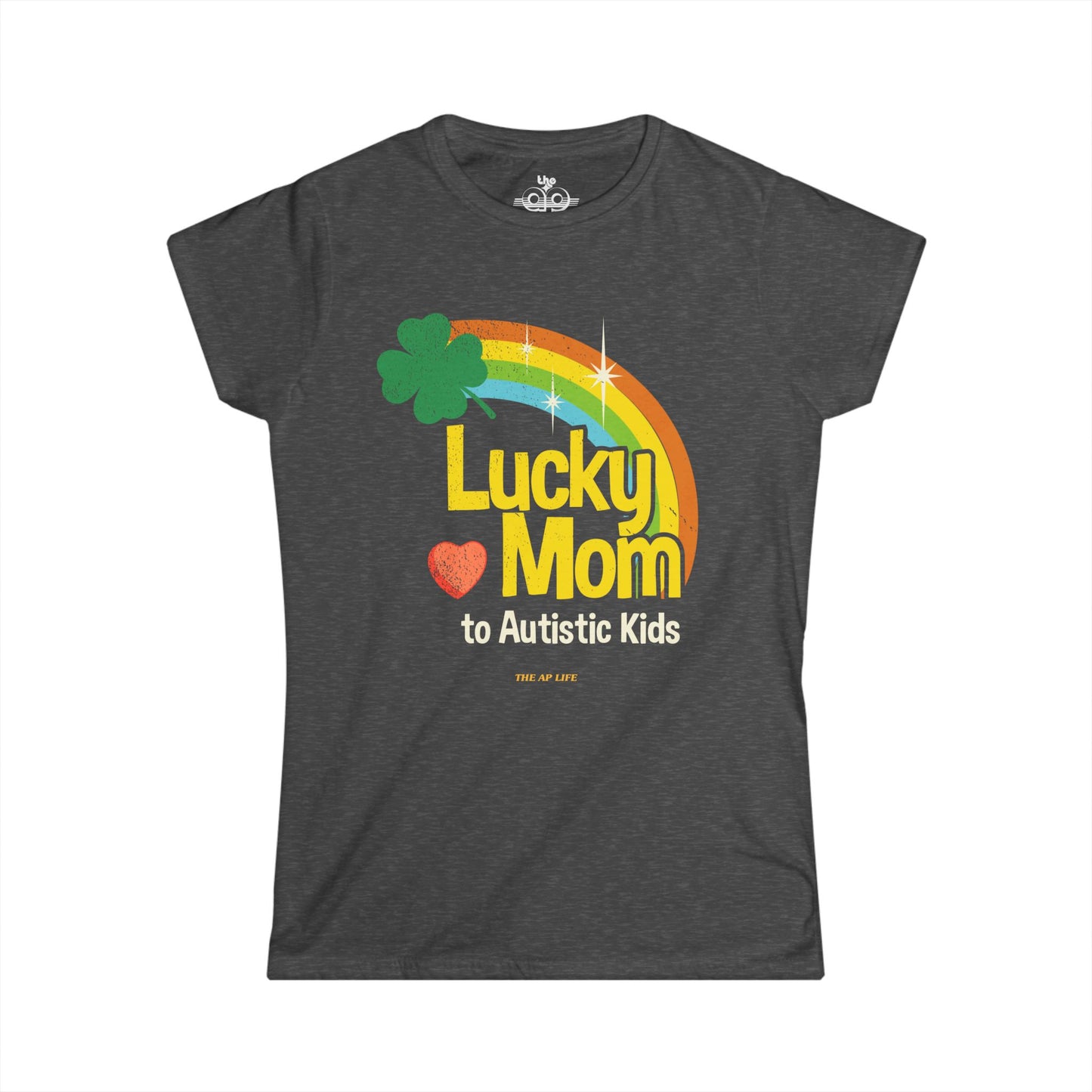 Lucky Mom to Autistic Kids - Women's Softstyle Tee