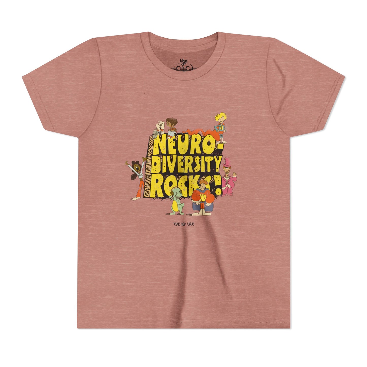 Neurodiversity Rocks - School House - Youth Unisex Jersey Tee