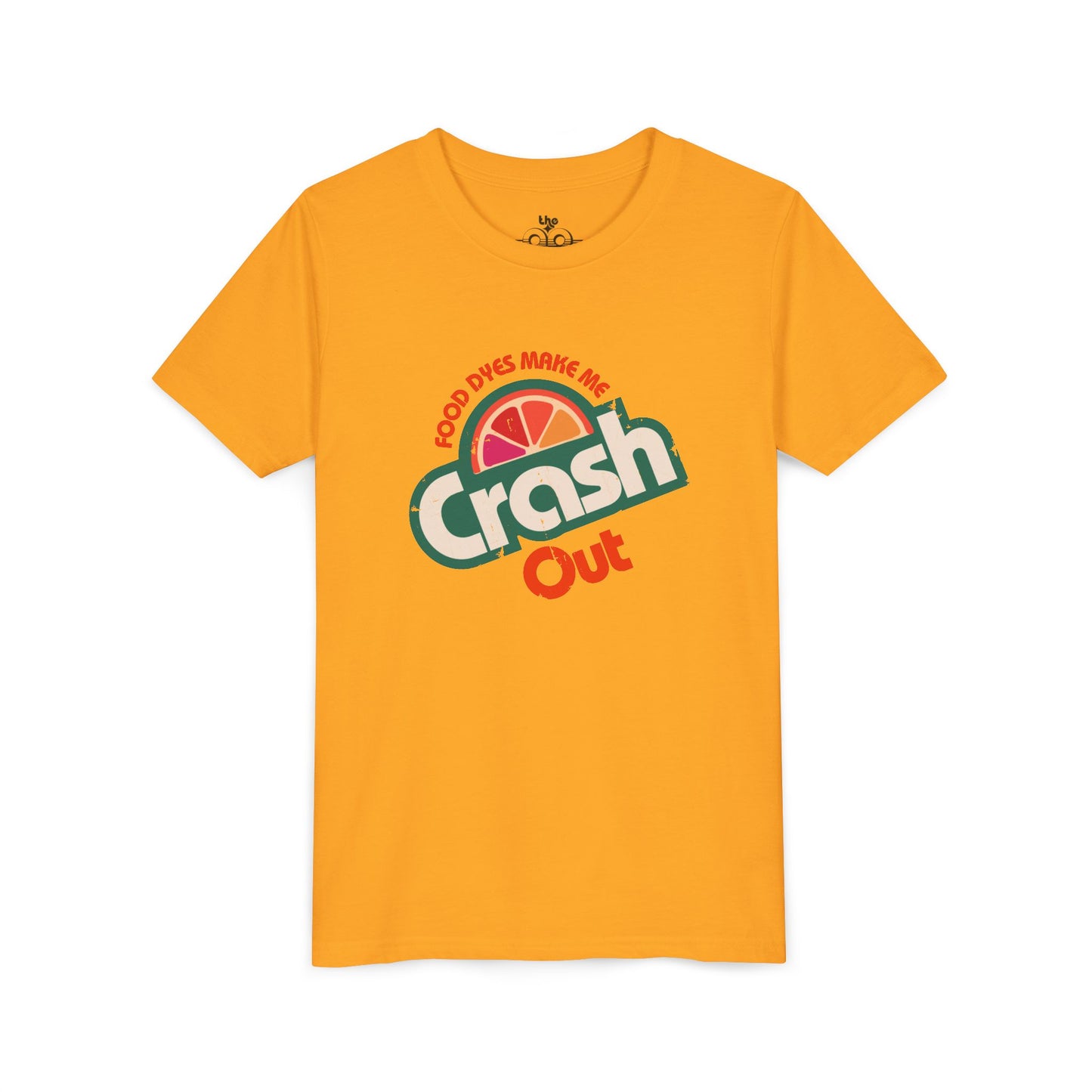 Food Dyes Make Me Crash Out - Unisex Youth Short Sleeve Tee