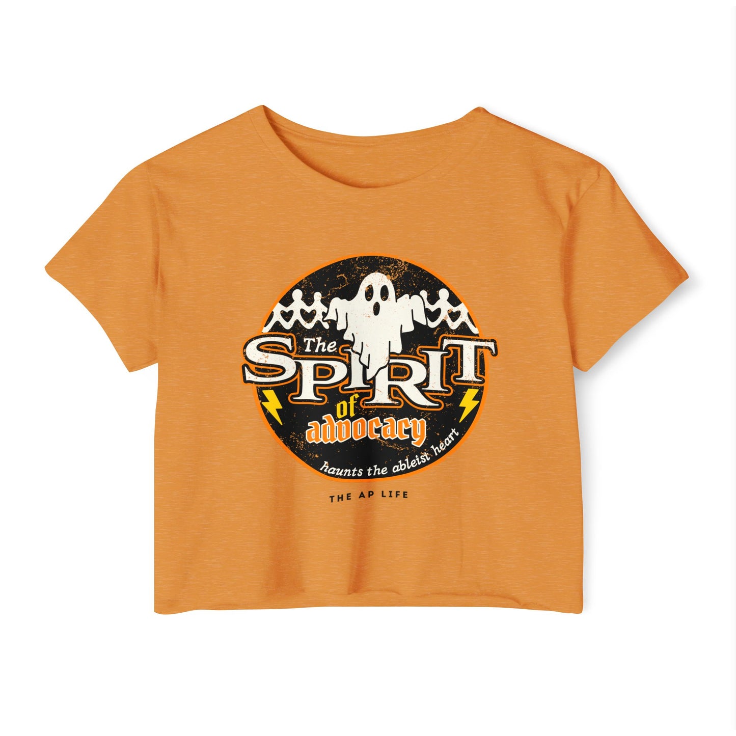 The Spirit of Advocacy (Haunts the Ablelist Heart) - Halloween - Women's Crop Top