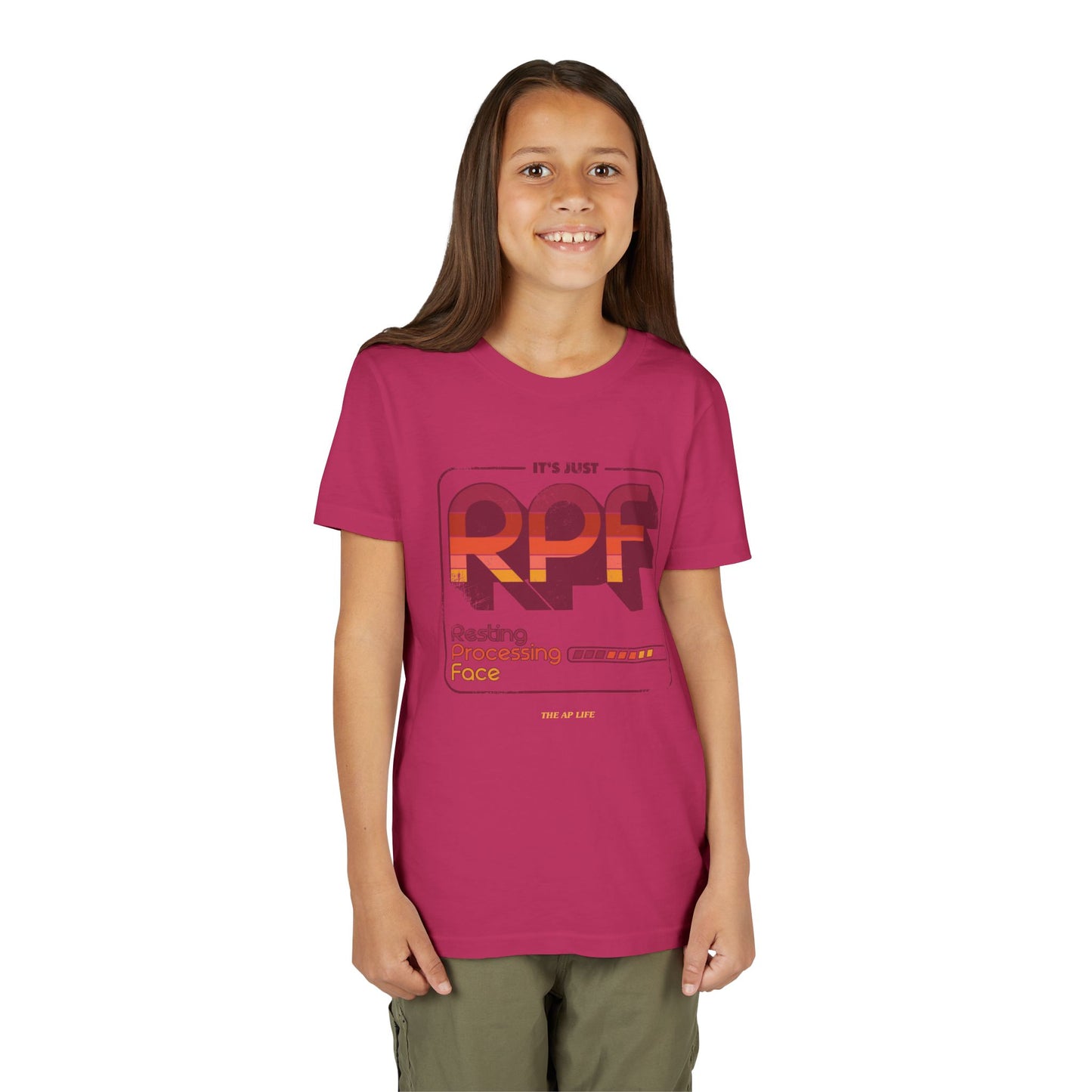 It's Just RPF - Resting Processing Face - Youth Unisex Short Sleeve Tee
