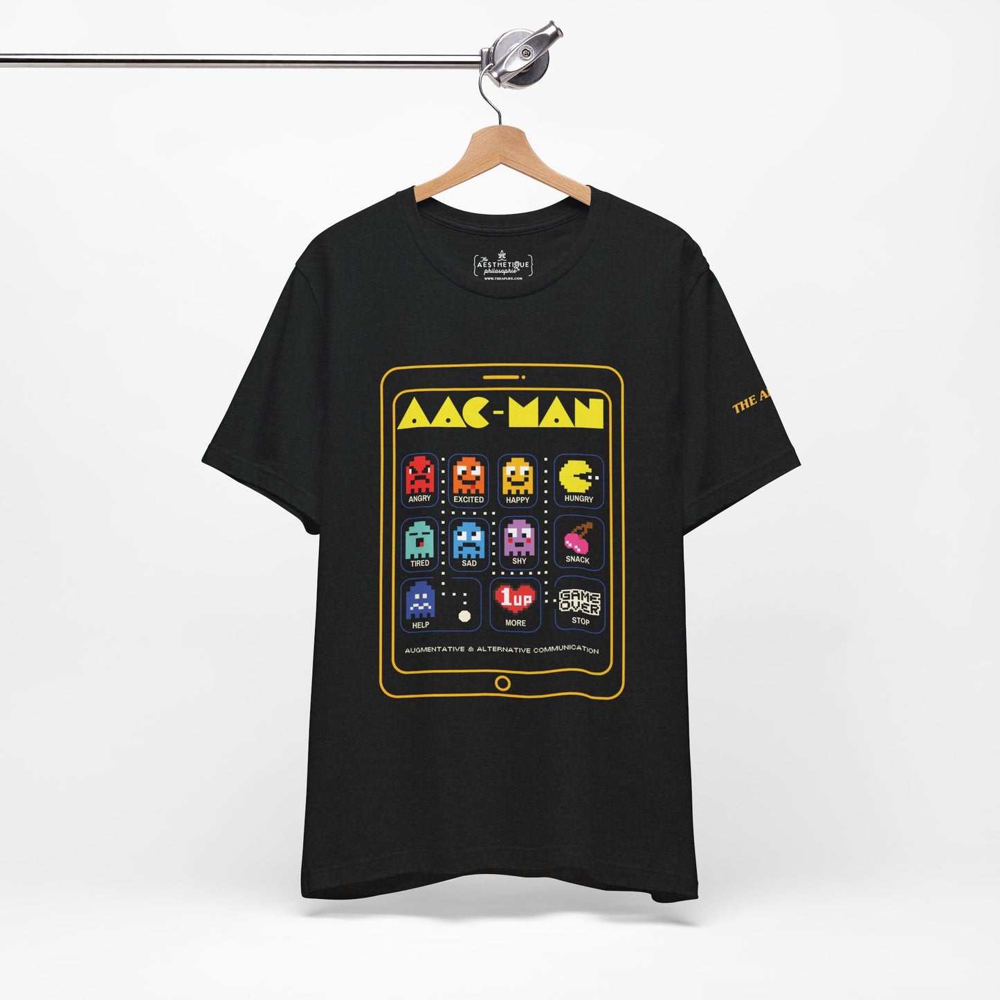 AAC Man - Communication - Retro Gaming Style - Adult Unisex Jersey Short Sleeve Tee