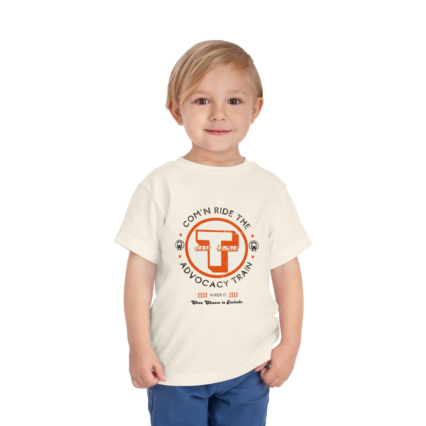 C'mon Ride The Autism Advocacy Train - Toddler Unisex Tee