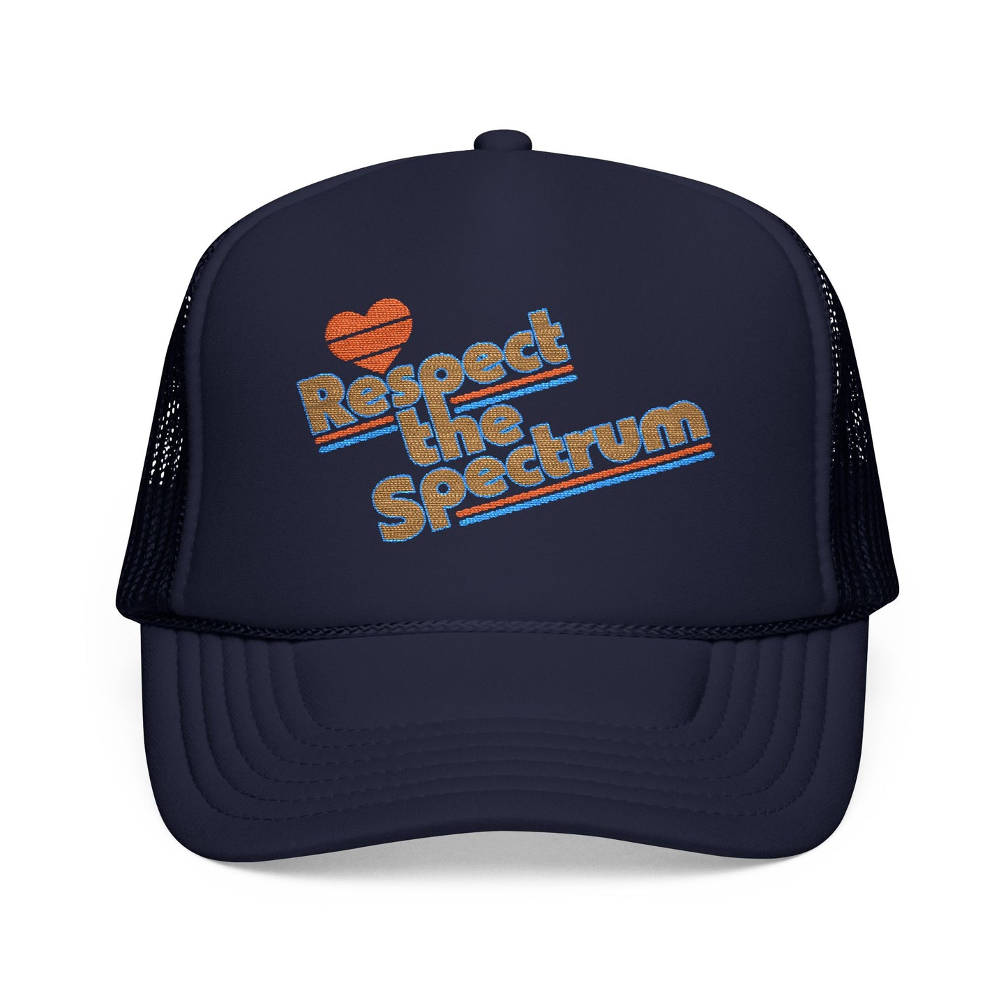 Respect The Spectrum Embroidered - Adult Unisex Trucker Hat