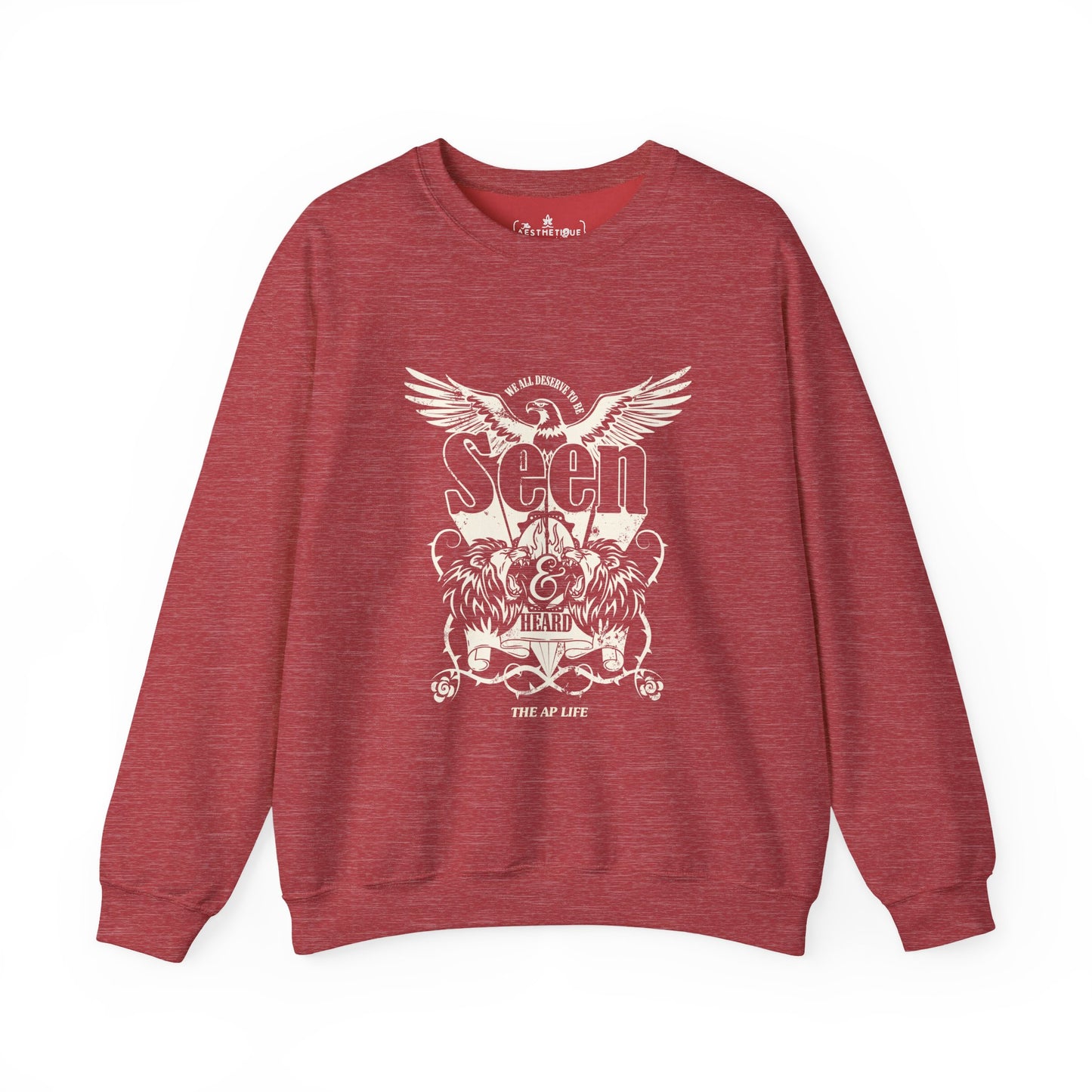We All Deserve to be Seen & Heard - Adult Unisex Heavy Blend™ Crewneck Sweatshirt