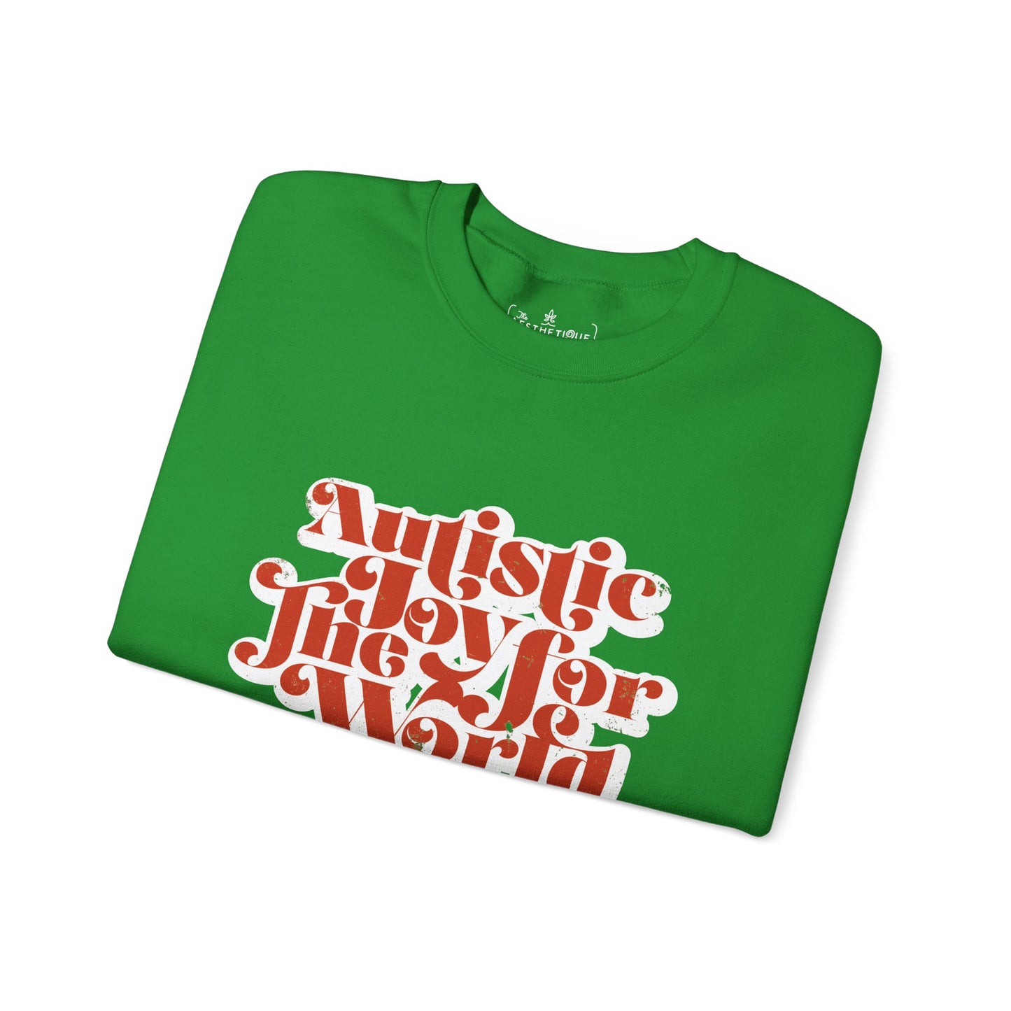 Autistic Joy for the World - Seasonal Style - Unisex Heavy Blend™ Crewneck Sweatshirt