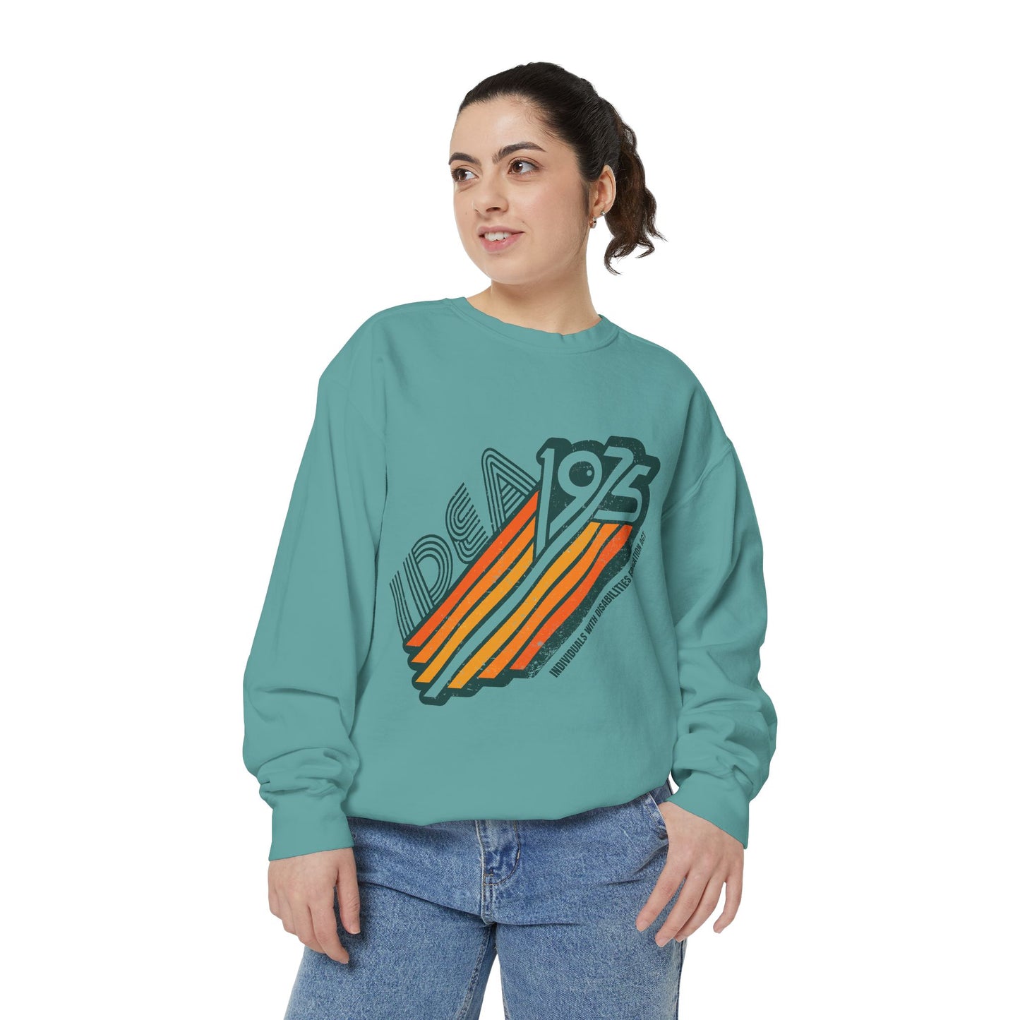 IDEA - 1975 - Individuals with Disabilities Education Act - Adult Unisex Garment-Dyed Sweatshirt