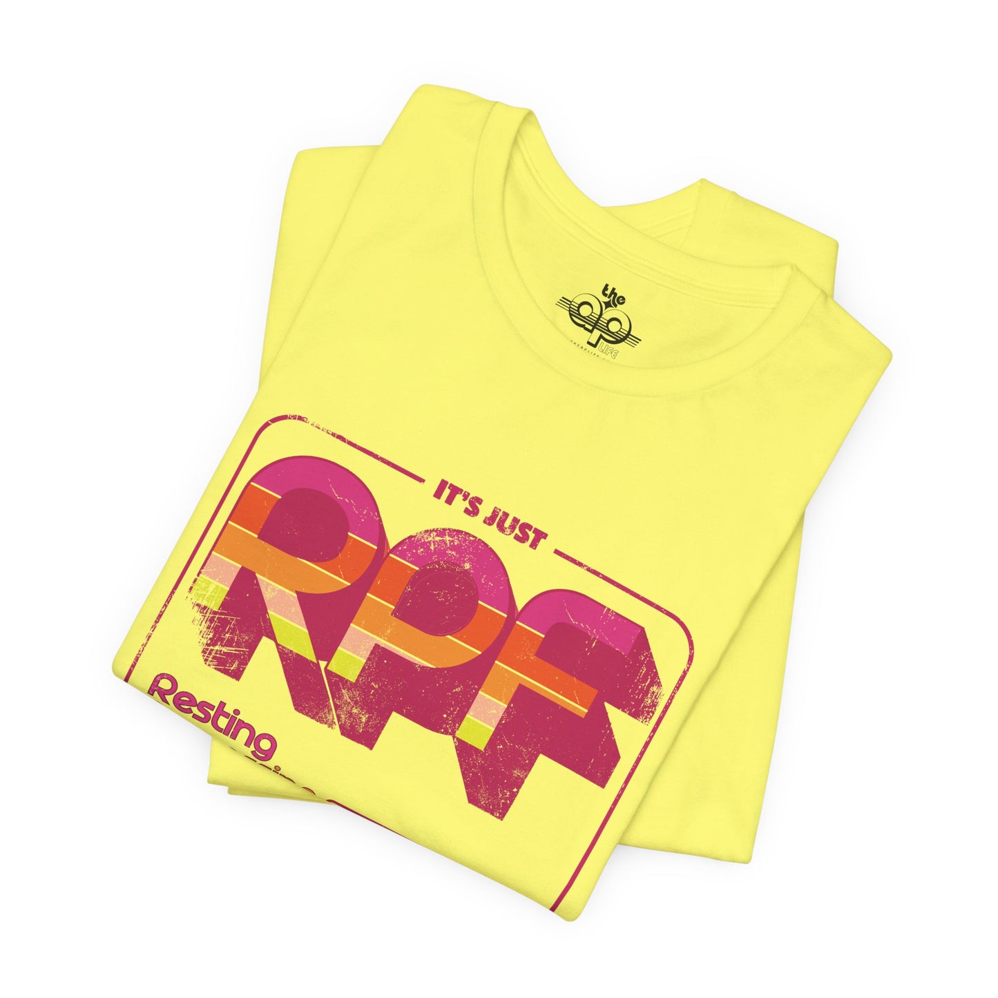 It's Just RPF - Resting Processing Face - Adult Unisex Jersey Short Sleeve Tee