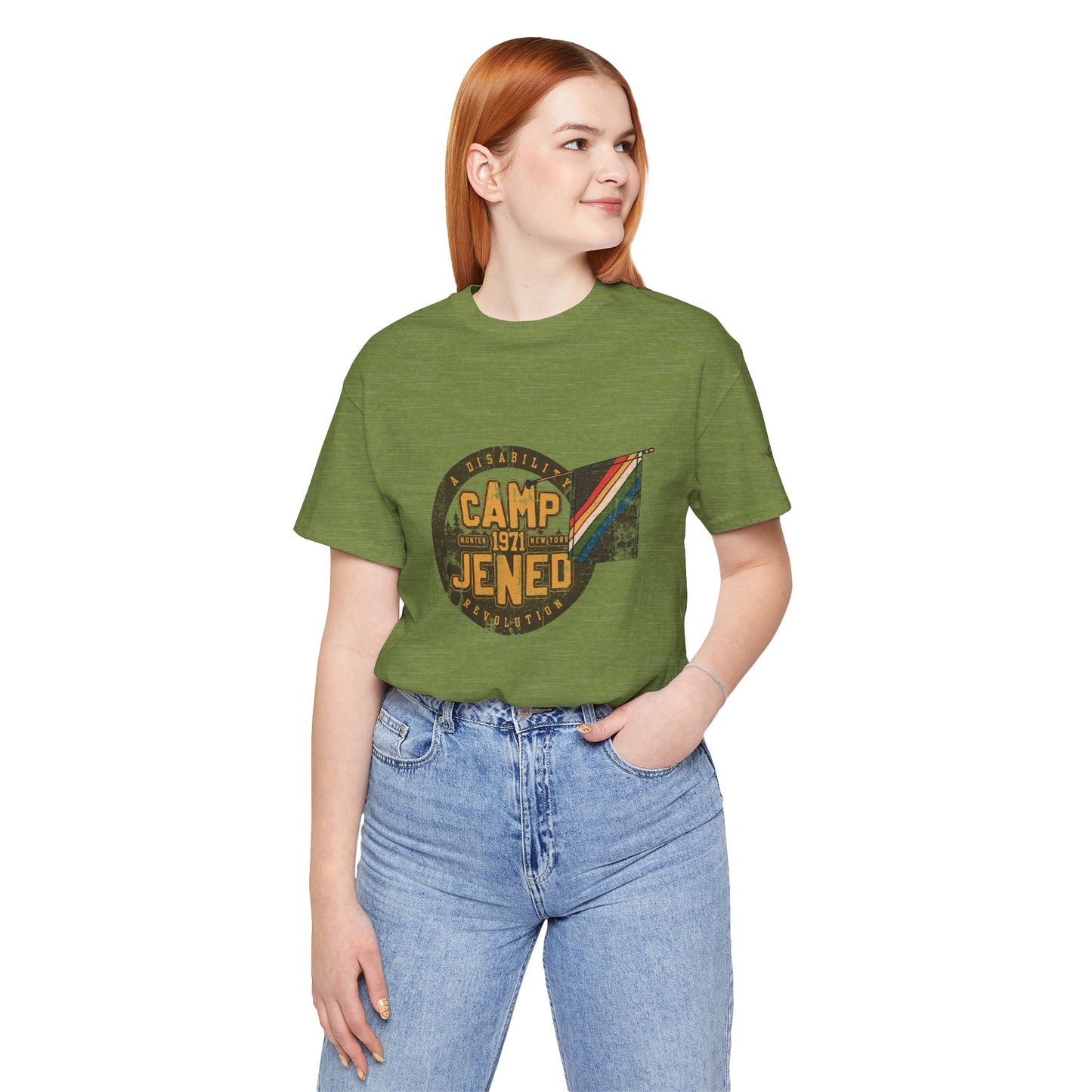 Camp Jened 1971 - A Disability Revolution - Adult Unisex Jersey Short Sleeve Tee