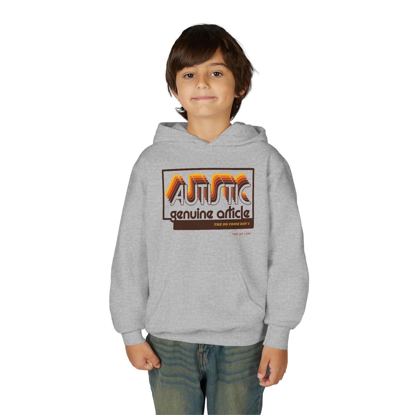 Autistic - Genuine Article - The OG Since Day 1 - Youth Unisex Hoodie