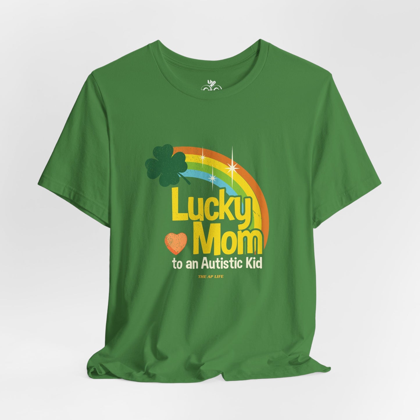 Lucky Mom to an Autistic Kid - Adult Unisex Jersey Short Sleeve Tee