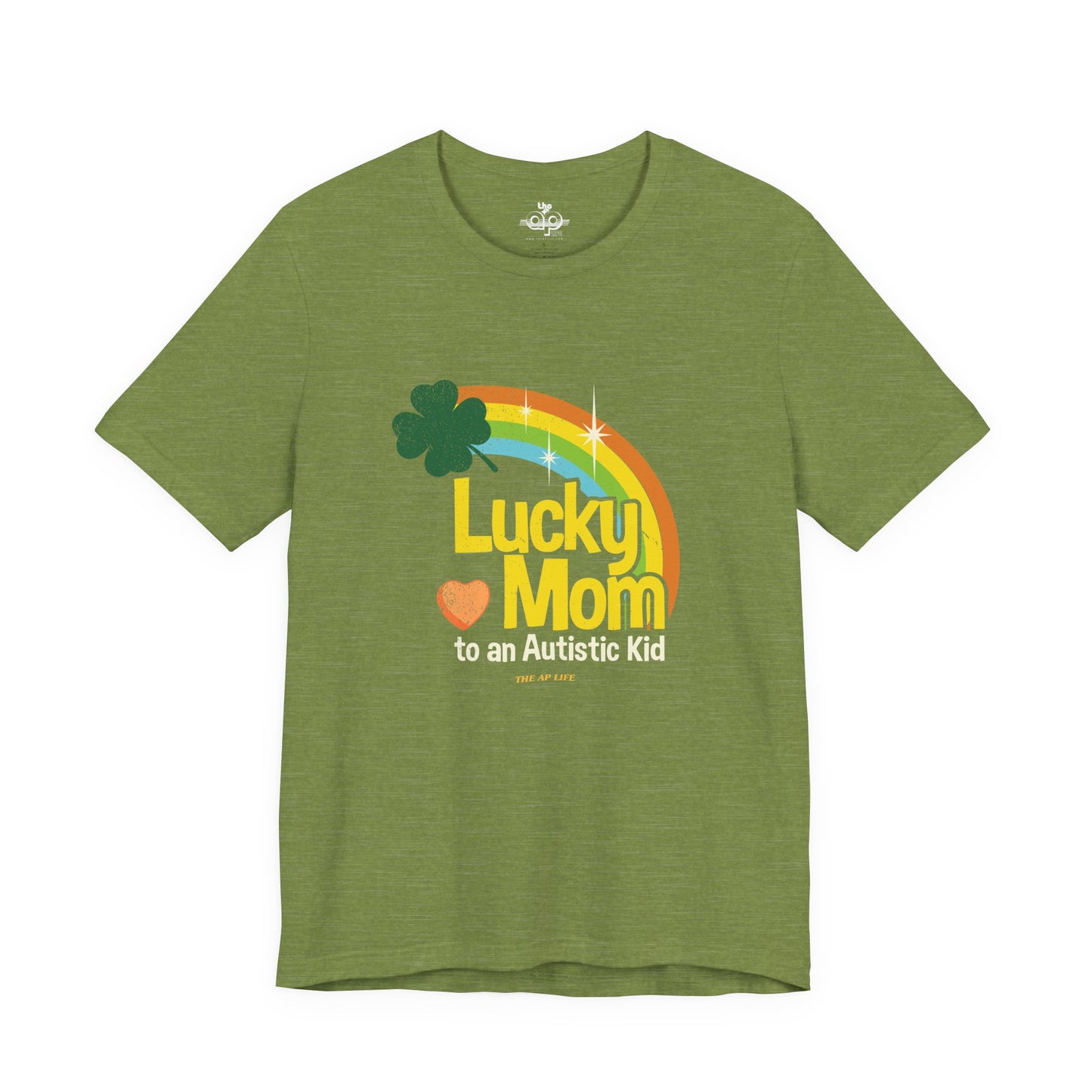 Lucky Mom to an Autistic Kid - Adult Unisex Jersey Short Sleeve Tee