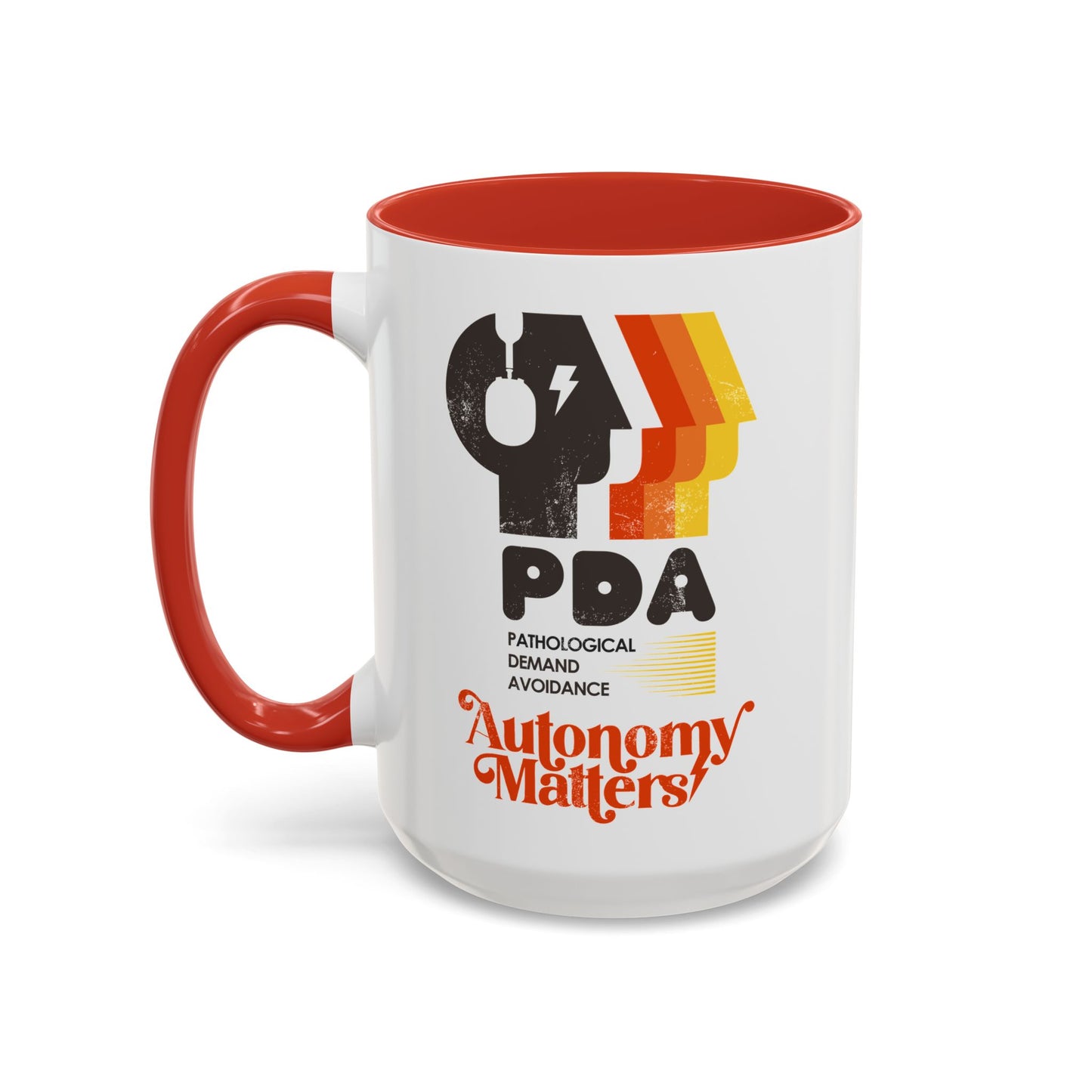 PDA - Pathological Demand Avoidance - Autonomy Matters - Accent Coffee Mug (11, 15oz)