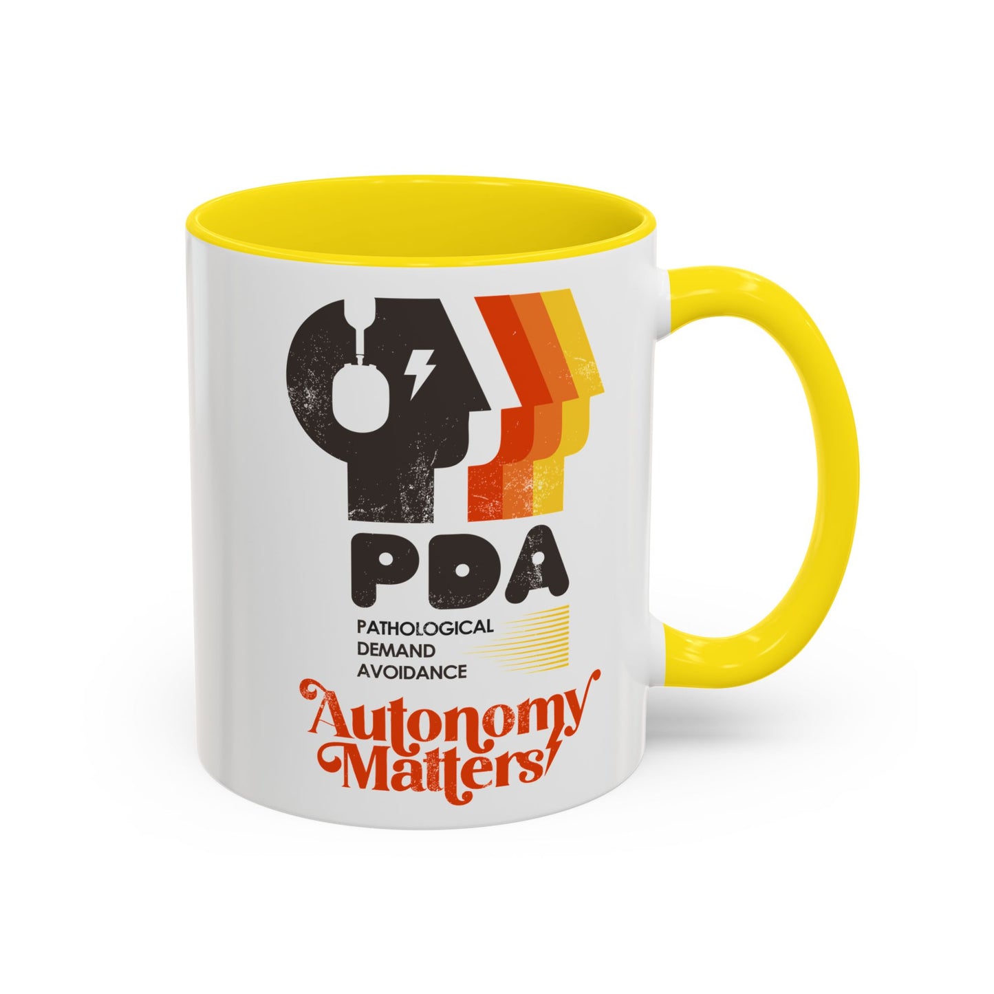 PDA - Pathological Demand Avoidance - Autonomy Matters - Accent Coffee Mug (11, 15oz)