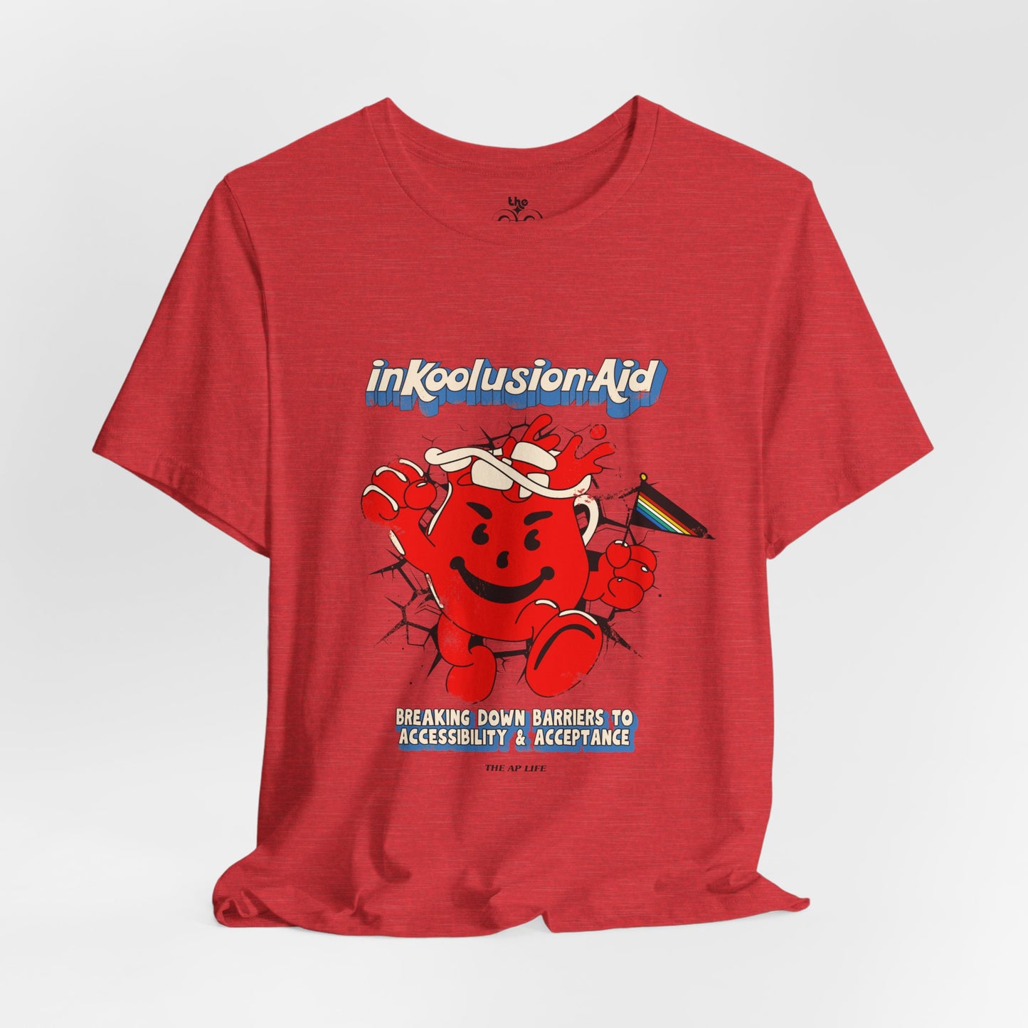 InKoolusion Aid - Breaking Down Barriers to Accessibility & Acceptance - Disability Rights - Adult Unisex Jersey Short Sleeve Tee