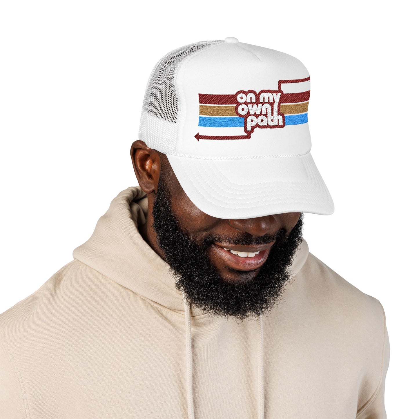 On My Own Path - Adult Unisex Foam Trucker Hat (Embroidered)