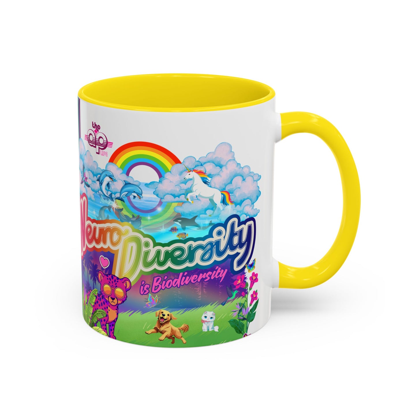Neurodiversity is Biodiversity - Accent Coffee Mug (11, 15oz)
