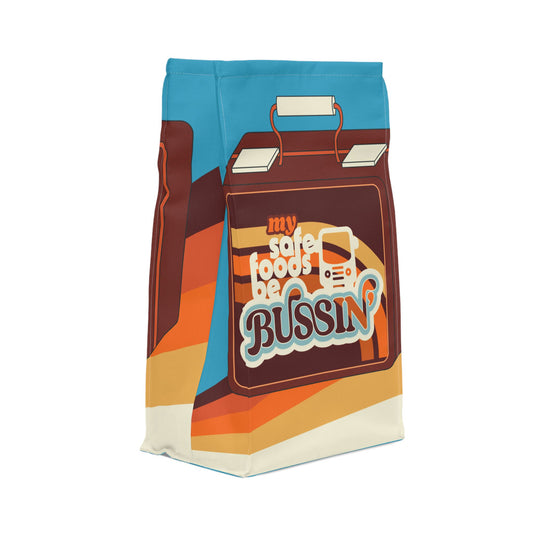 My Safe Foods Be Bussin' - Retro Polyester Lunch Bag