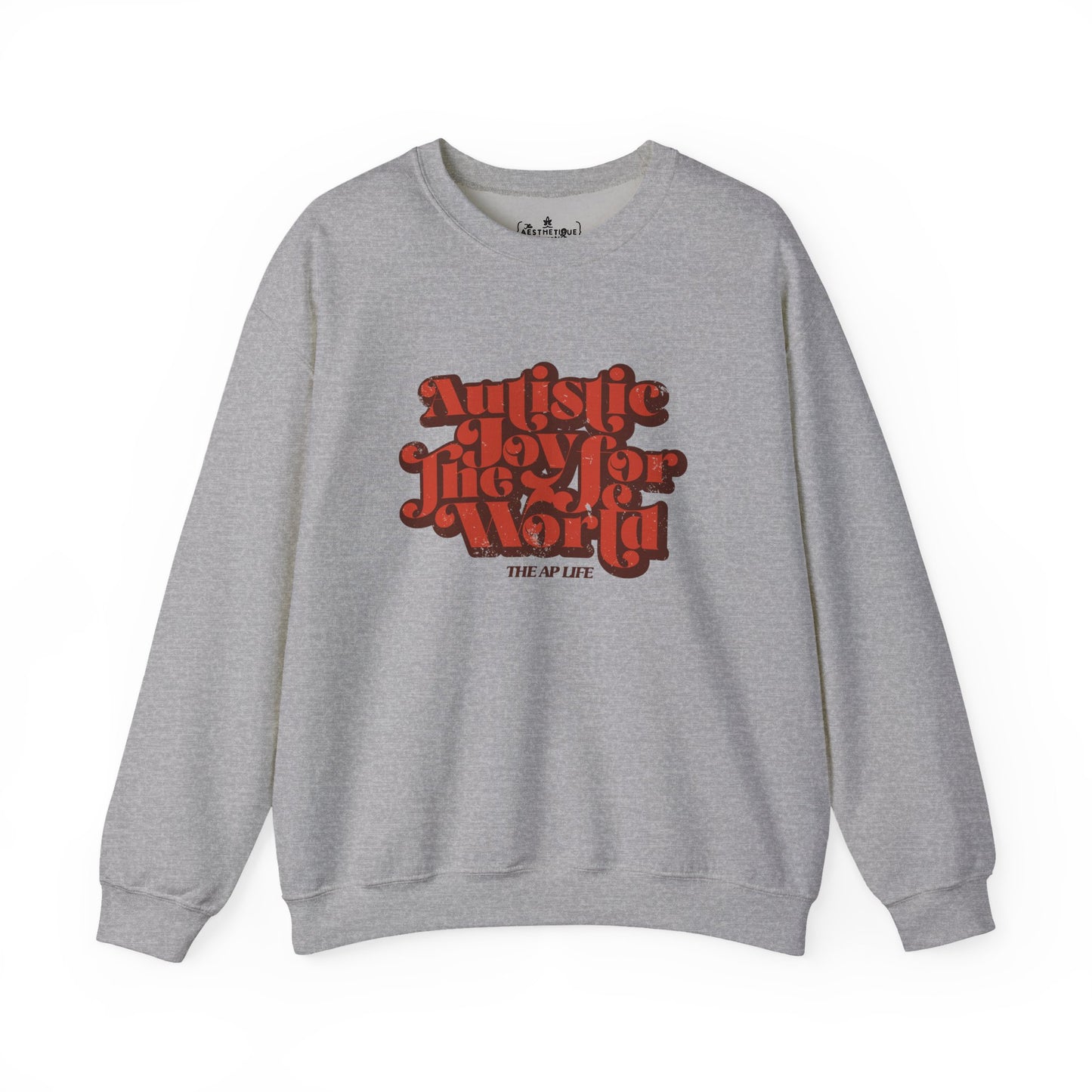 Autistic Joy for the World - Seasonal Style - Unisex Heavy Blend™ Crewneck Sweatshirt