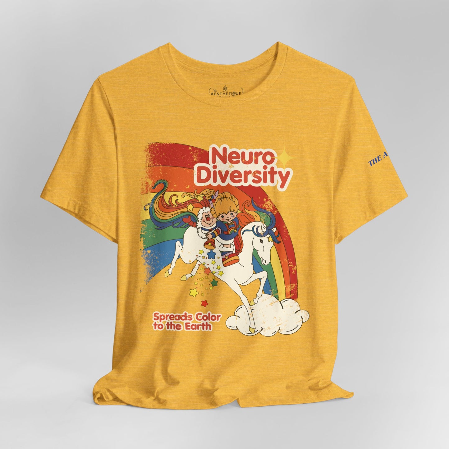 Neurodiversity Spreads Color to the Earth - Adult Unisex Jersey Short Sleeve Tee
