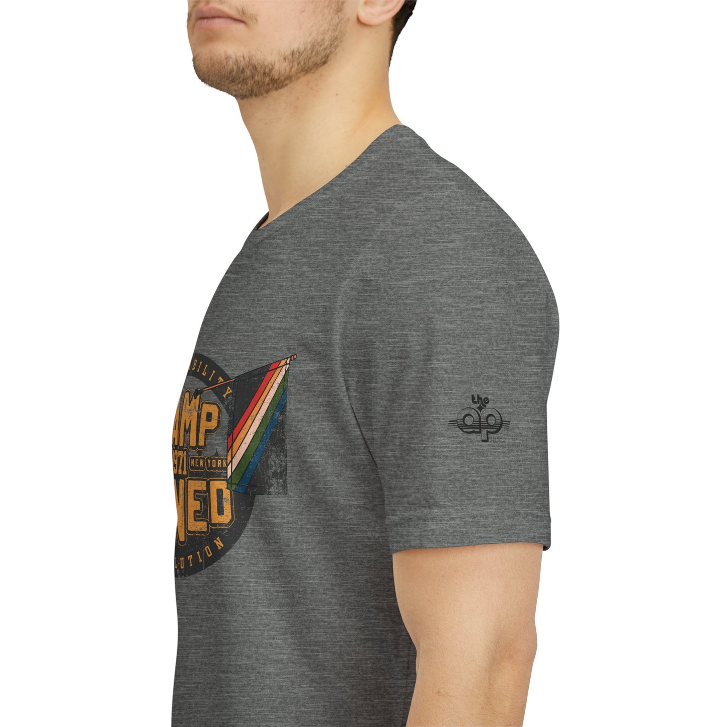 Camp Jened 1971 - A Disability Revolution - Adult Unisex Jersey Short Sleeve Tee
