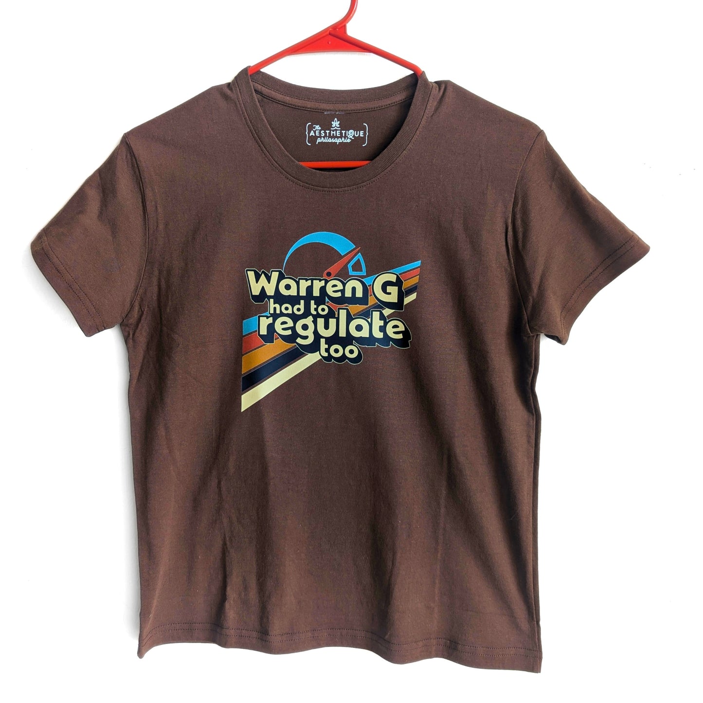 Warren G Had to Regulate Too - Big Kids' Unisex Brown Tee