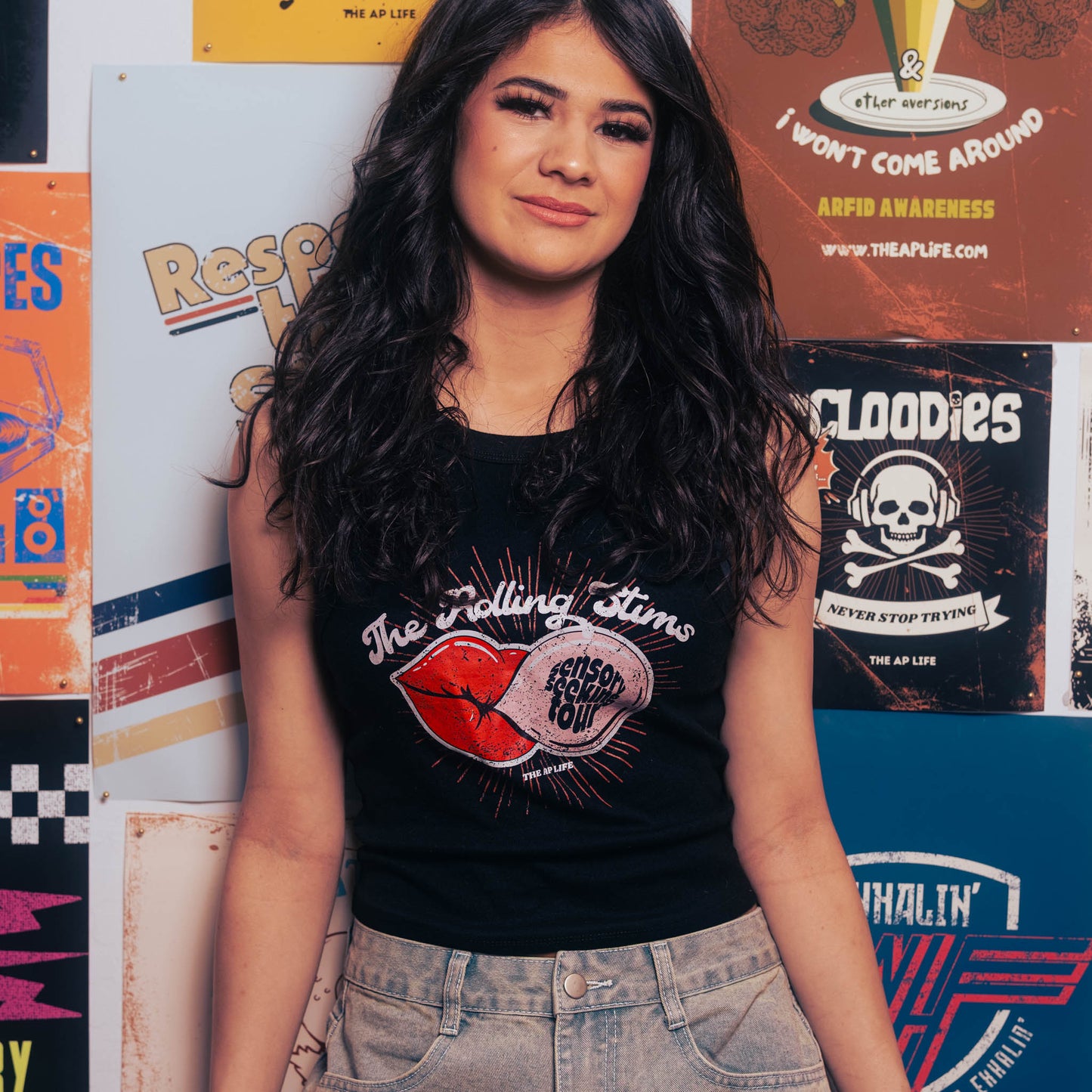 The Rolling Stims Sensory Seeking Tour - Women's Micro Rib Racer Tank Top
