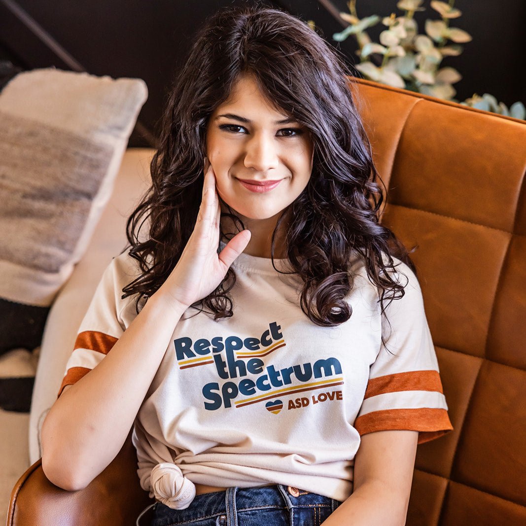 Women's Retro Vibe Advocacy Tee - Respect The Spectrum