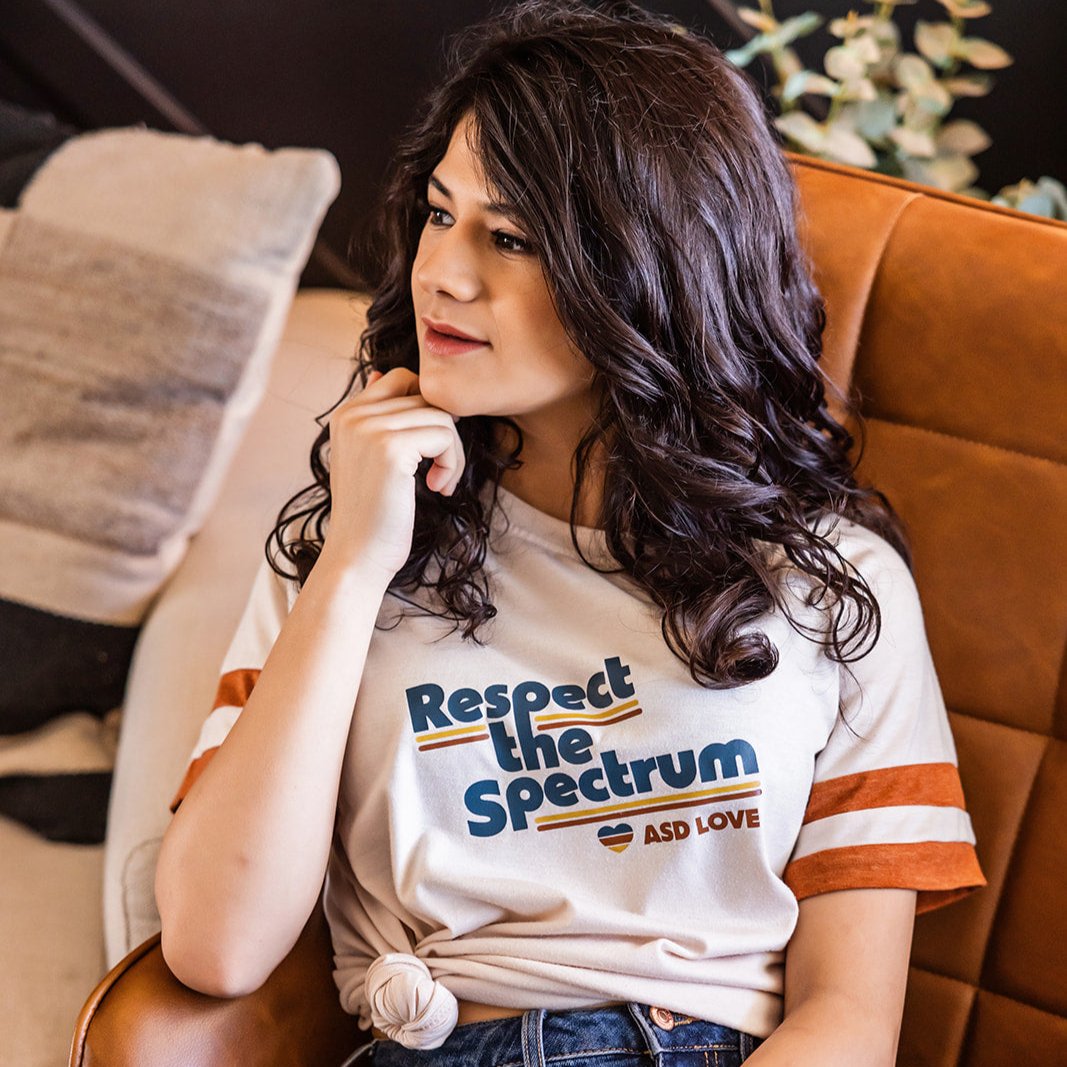 Women's Retro Vibe Advocacy Tee - Respect The Spectrum