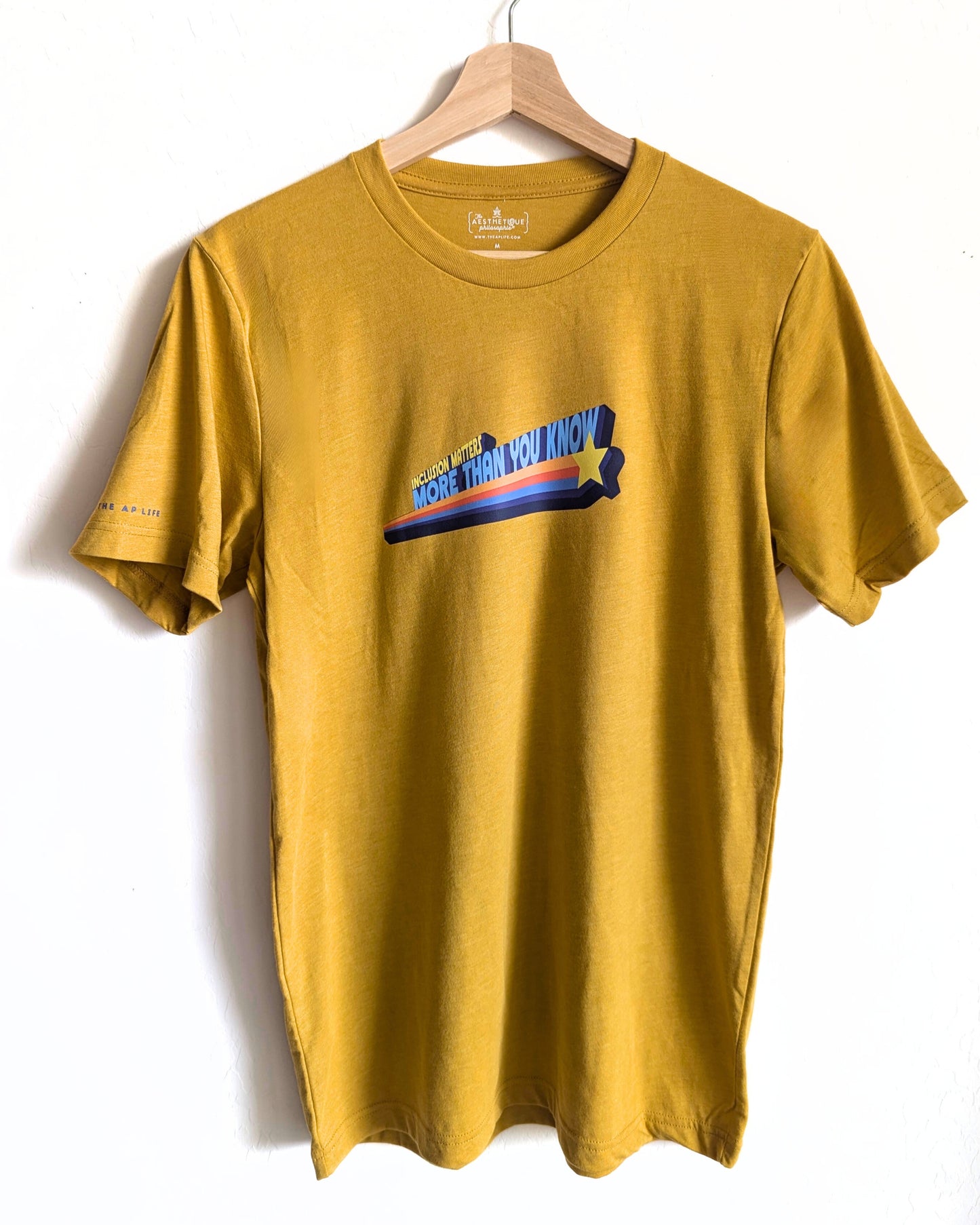 Inclusion Matters More Than You Know - Mustard Yellow Adult Unisex Tee