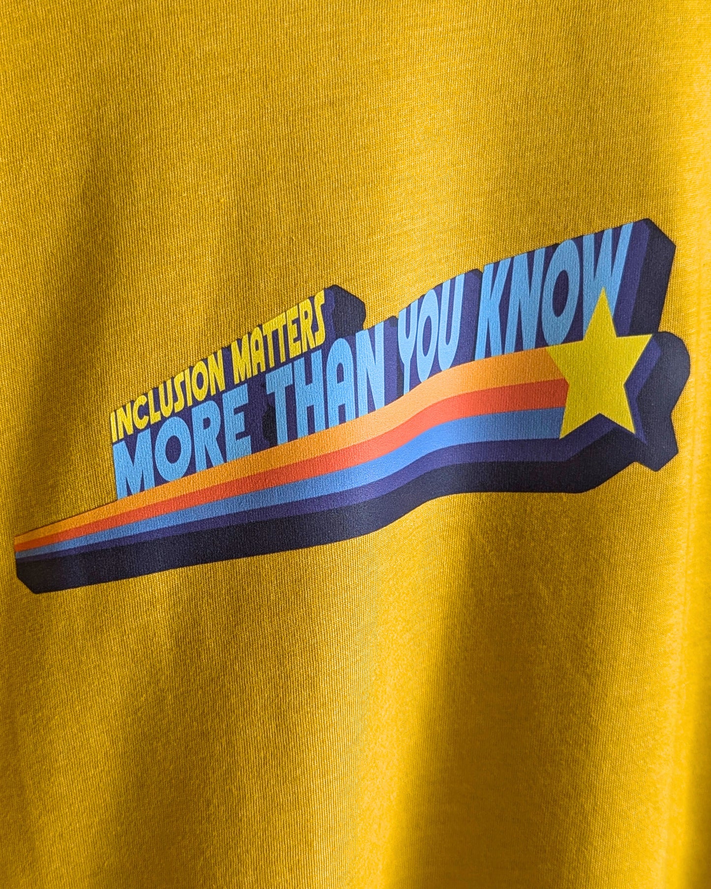 Inclusion Matters More Than You Know - Mustard Yellow Adult Unisex Tee