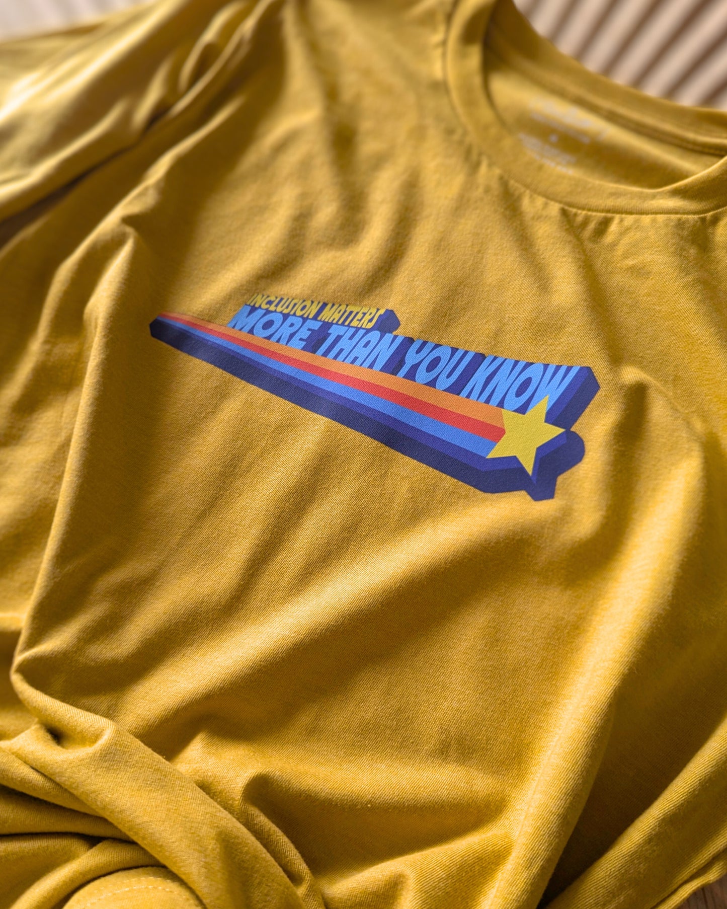 Inclusion Matters More Than You Know - Mustard Yellow Adult Unisex Tee